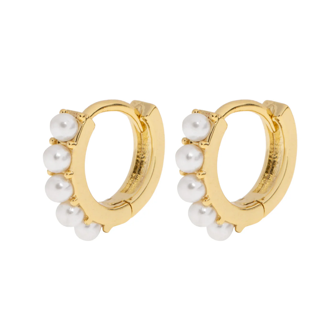 Essie - Pearl Hoop Stud Earrings