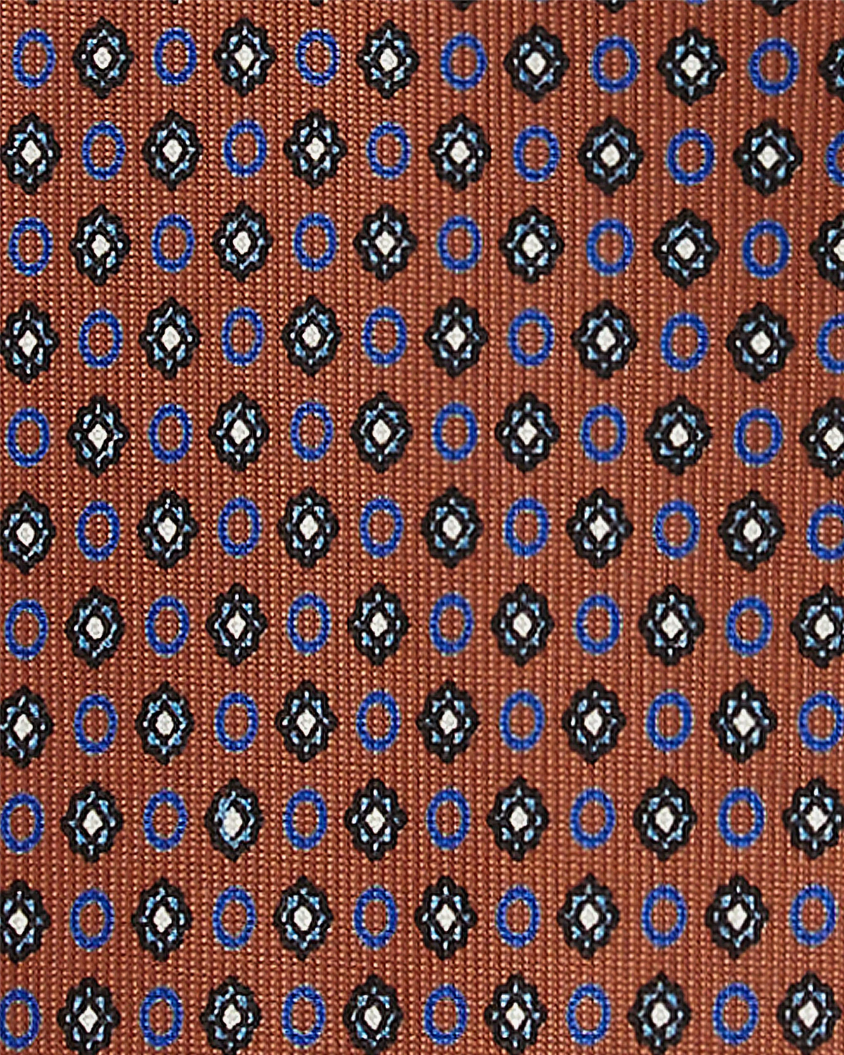 Mix Floral Handprinted Selftipped Silk Tie