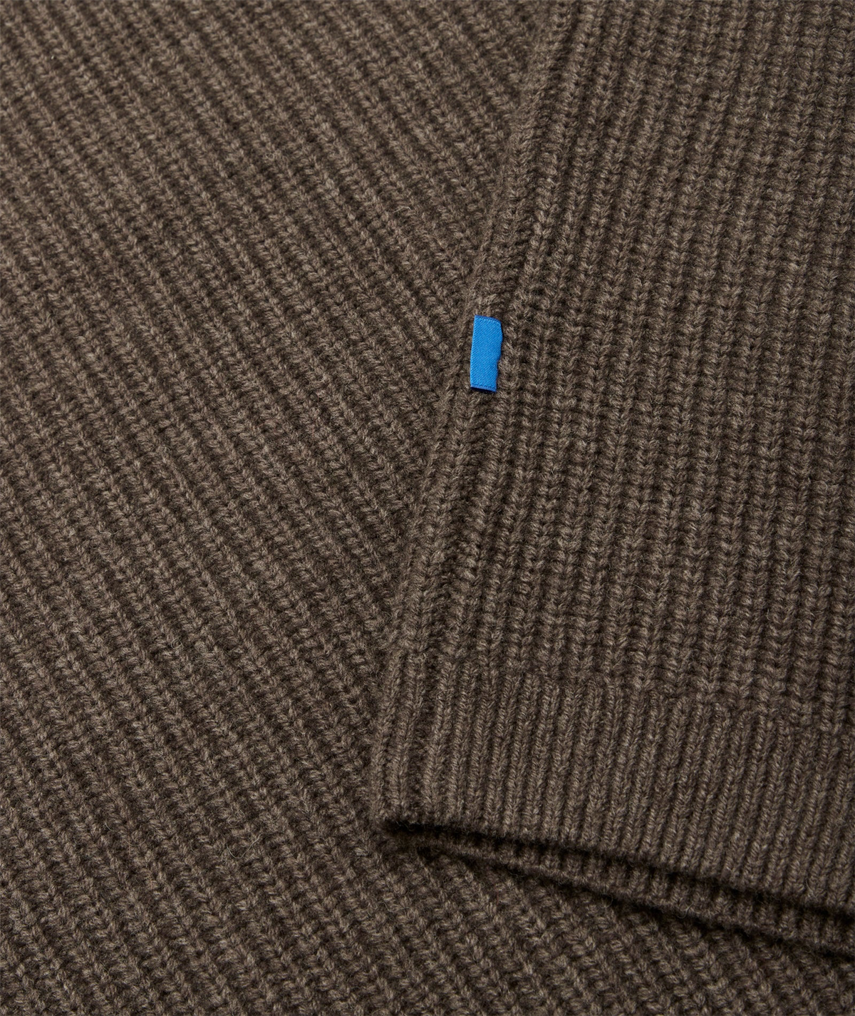 Boxy Wool Knit - Dark Taupe Melange