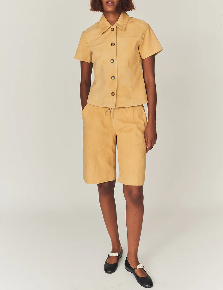 Suede Camp Shirt