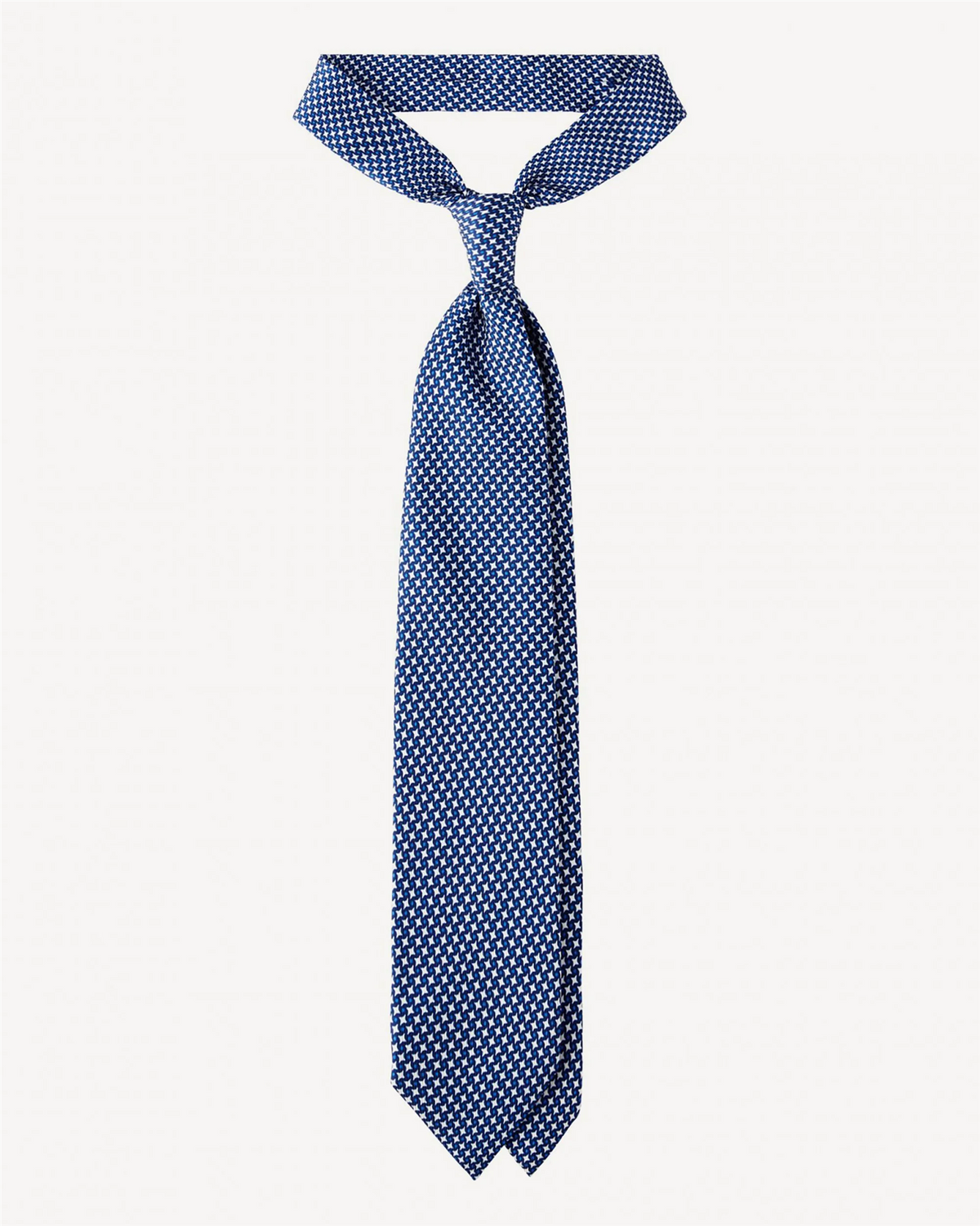 Star Pattern Selftipped Silk Tie