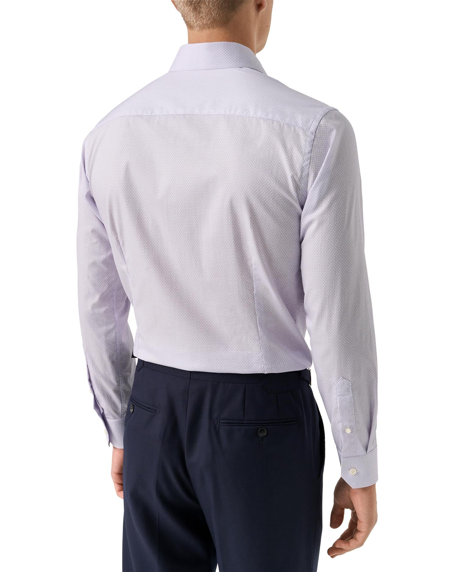 Contemporary Geometric Signature Twill Shirt