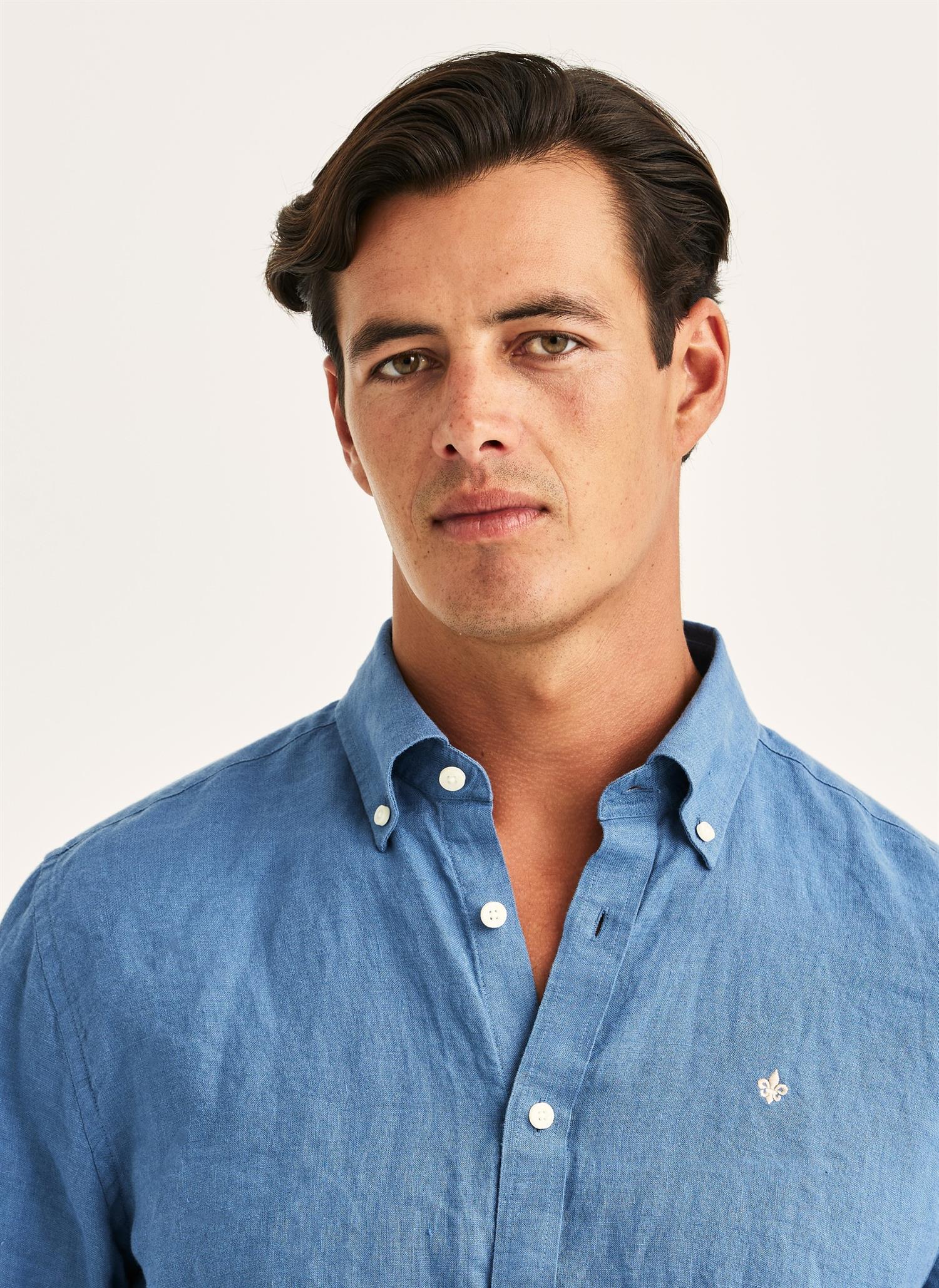 Douglas Linen Shirt-Classic Fit