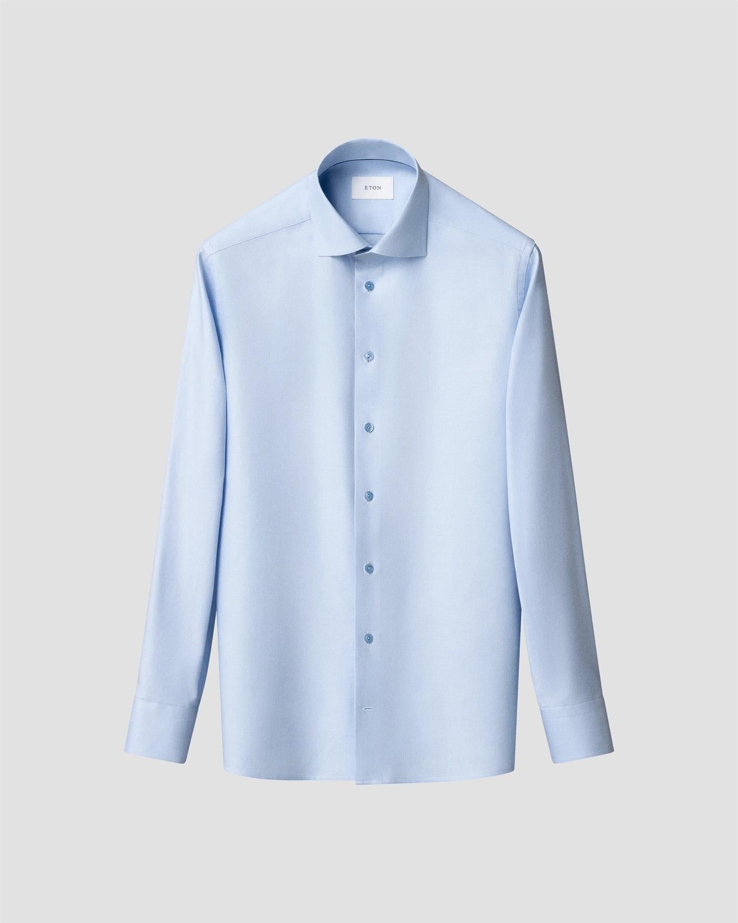 Contemporary Fit Semi Solid Twill Shirt