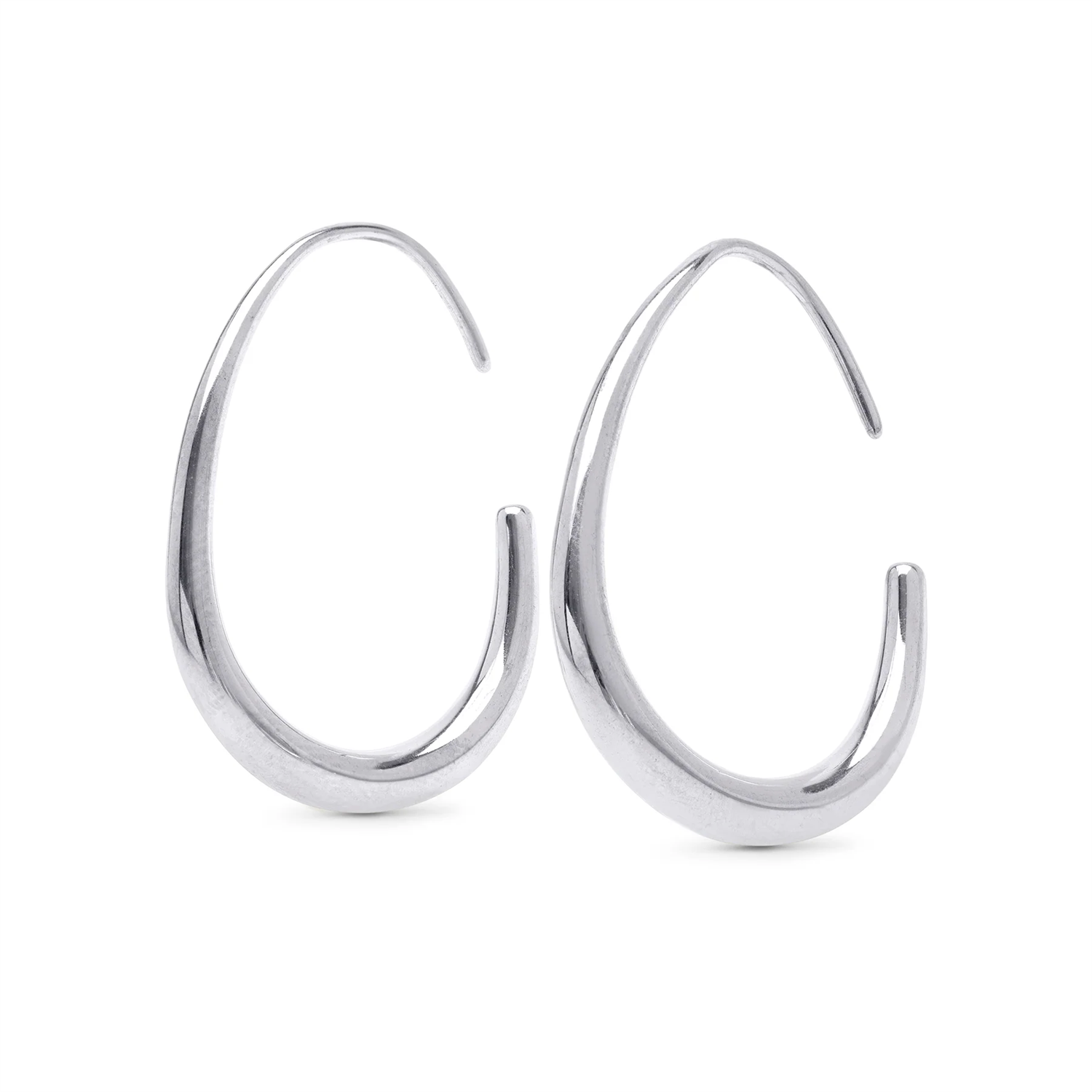 Vilhelmina - Adjustable Hoop Earrings Stainless St