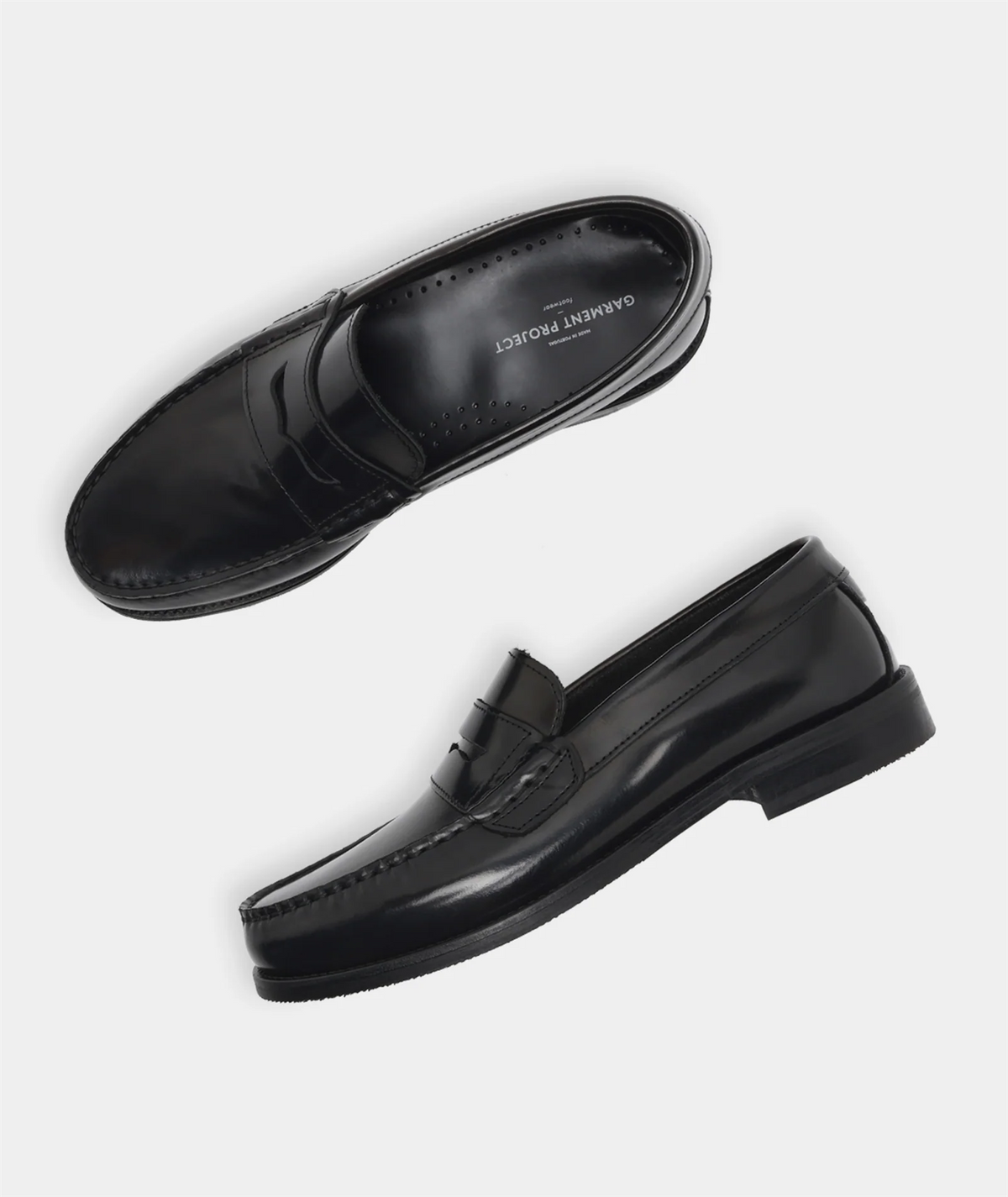 Miles Penny Loafer - Black Polido