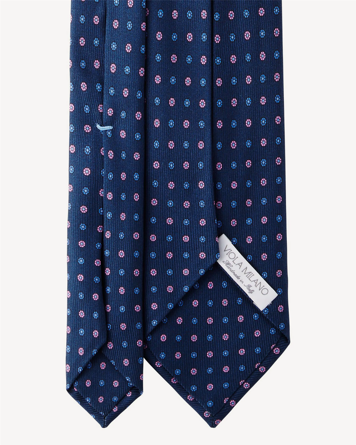 Floral Pattern Selftipped Silk Tie