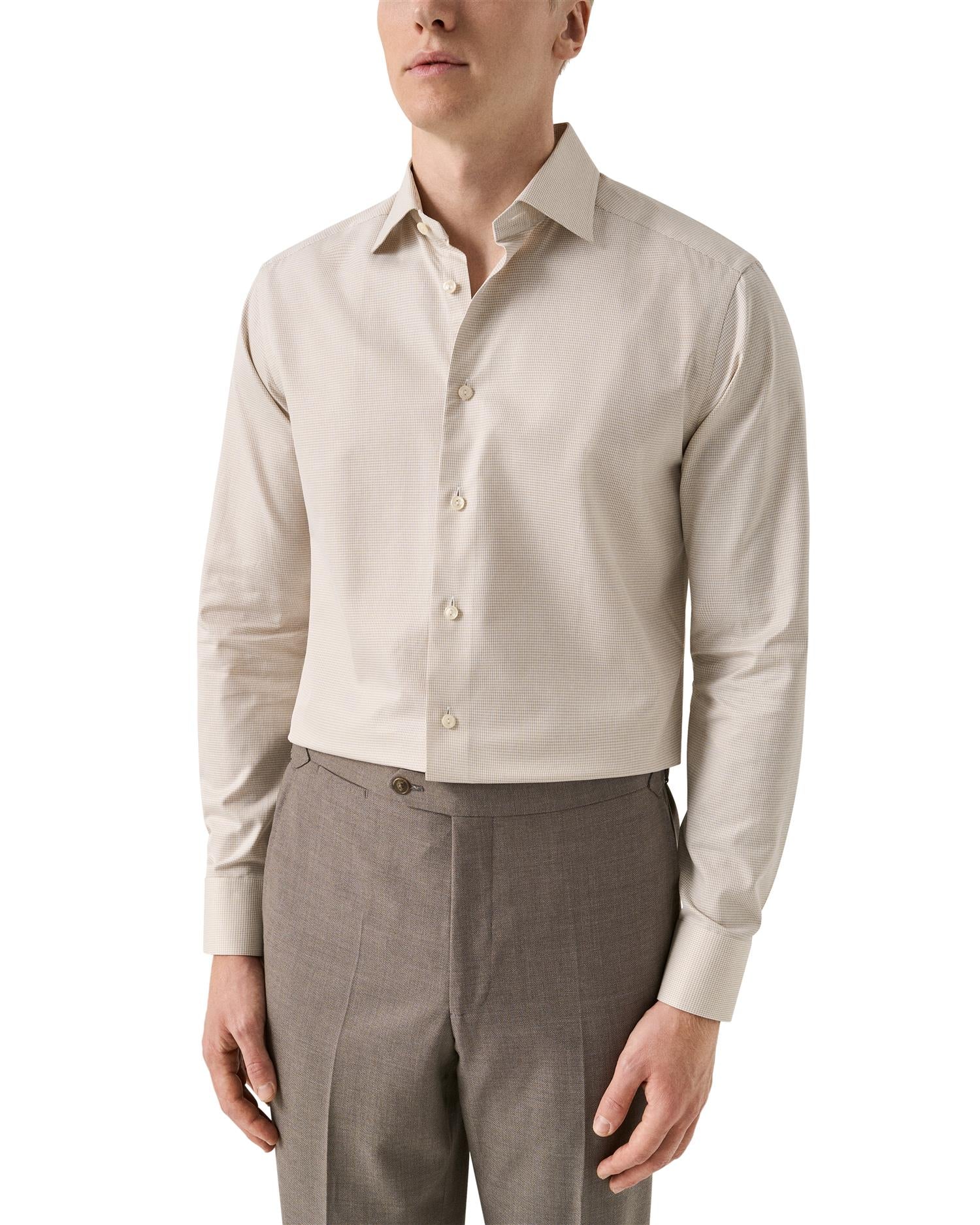 Slim Houndstooth Signature Twill Shirt