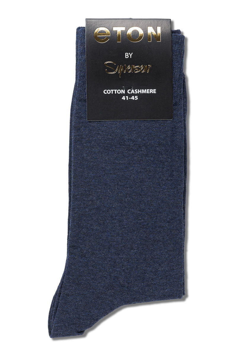 Eton Cotton/Cashmere Blend 1242 Blue Melange 41-45