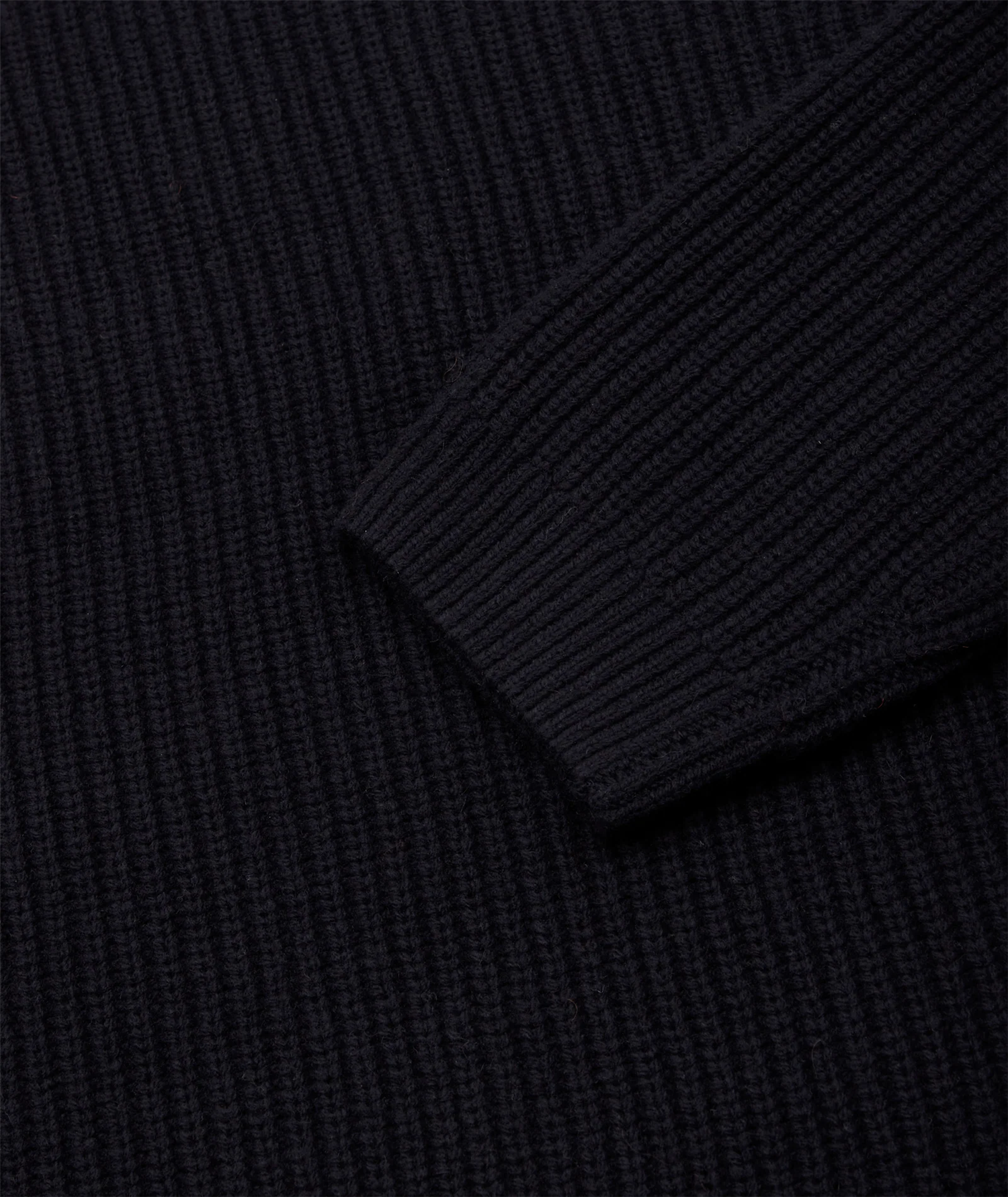 Boxy Wool Knit - Navy