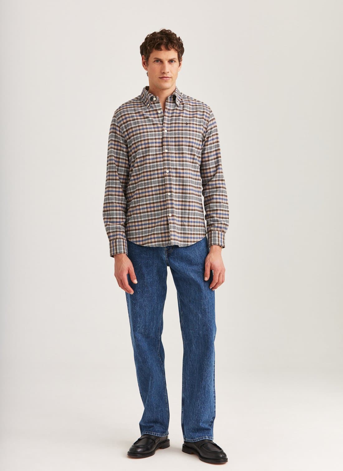 Flannel Check Shirt-Slim Fit