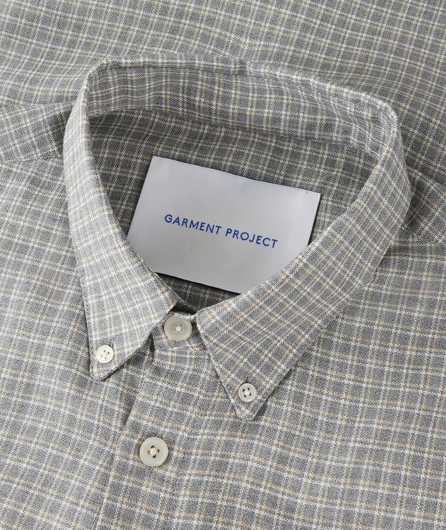 Relaxed LS Button Down Shirt - Grey Check