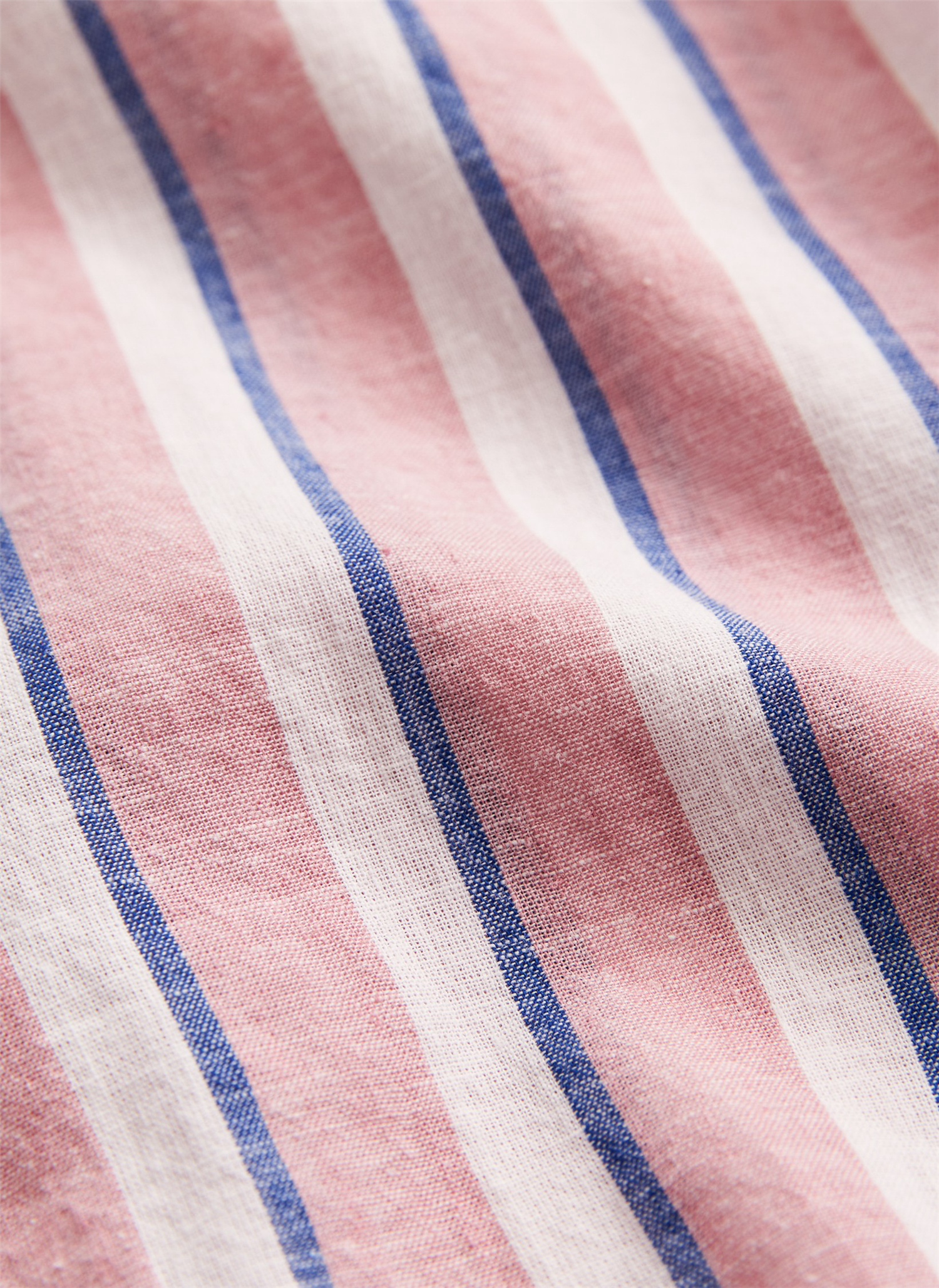 Douglas Linen Mix Stripe Shirt-Classic Fit