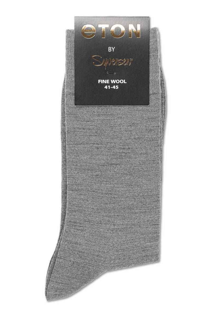 Eton Fine Wool Plain 471 Grey Melange 41-45