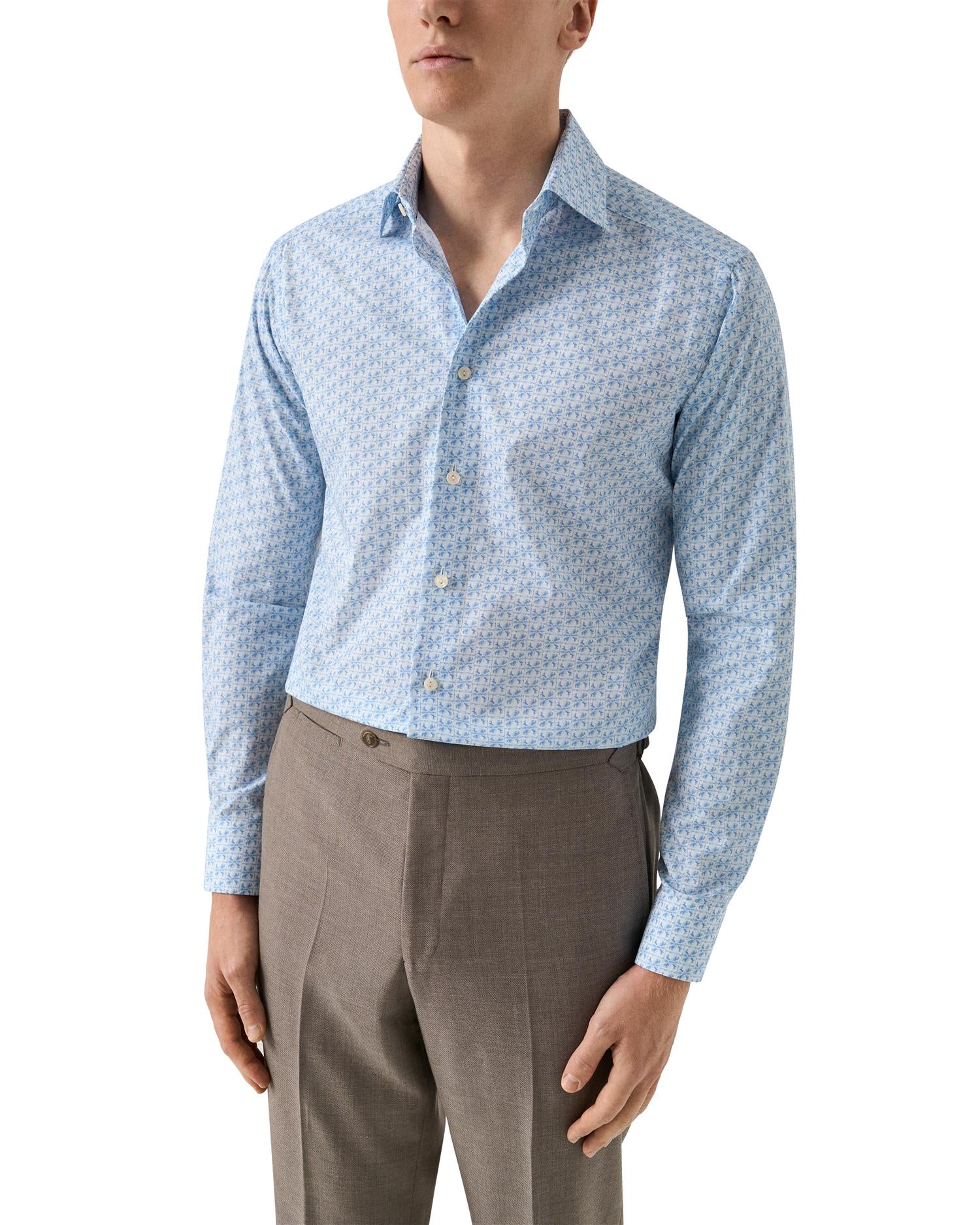 Slim Floral Signature Poplin Shirt