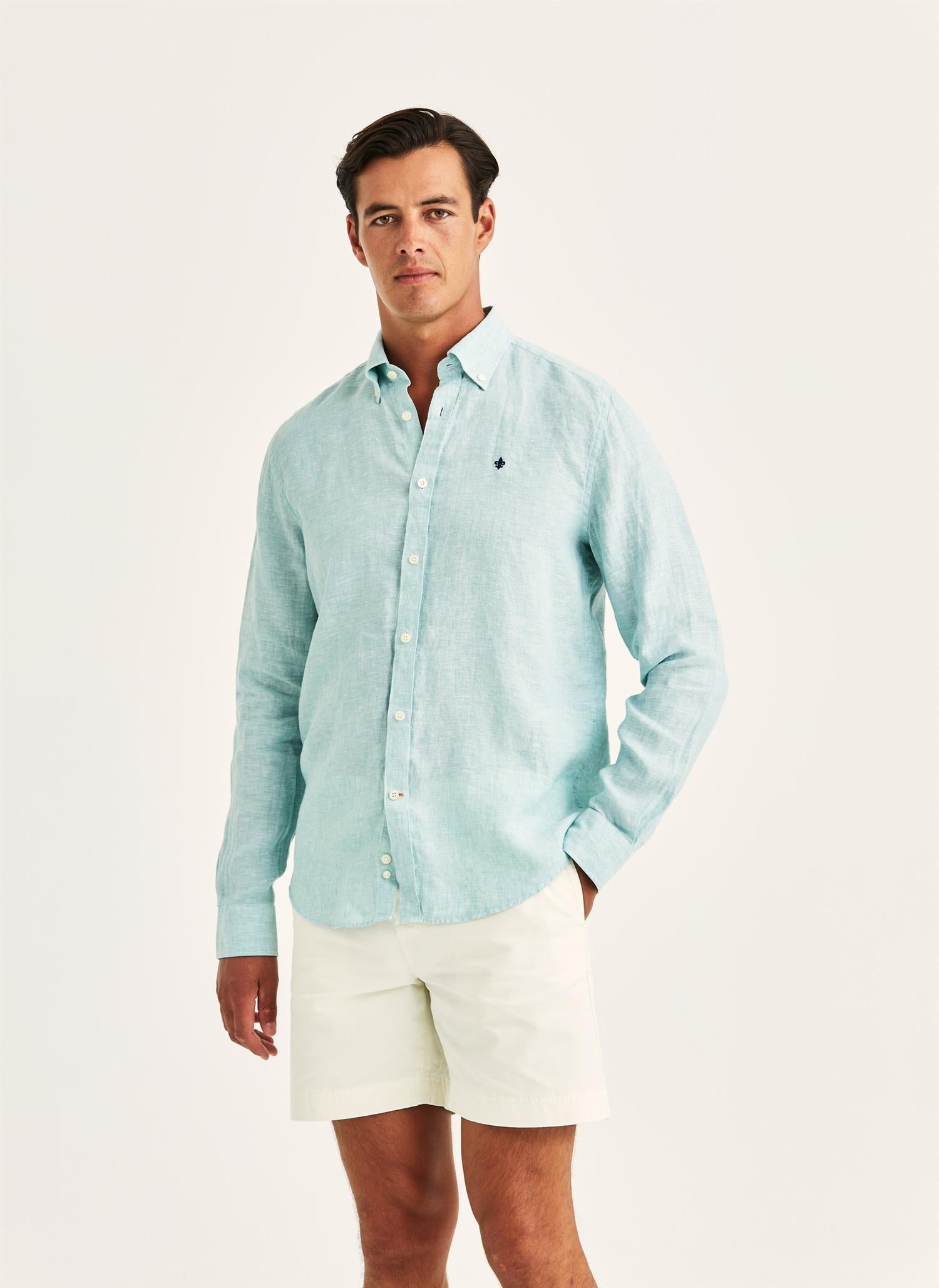Douglas Linen Shirt-Classic Fit