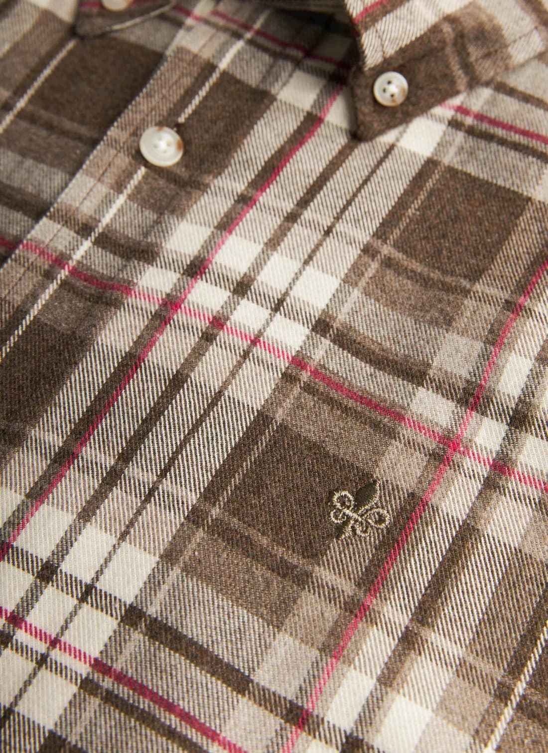 Happy Flannel Check Shirt-Classic Fit