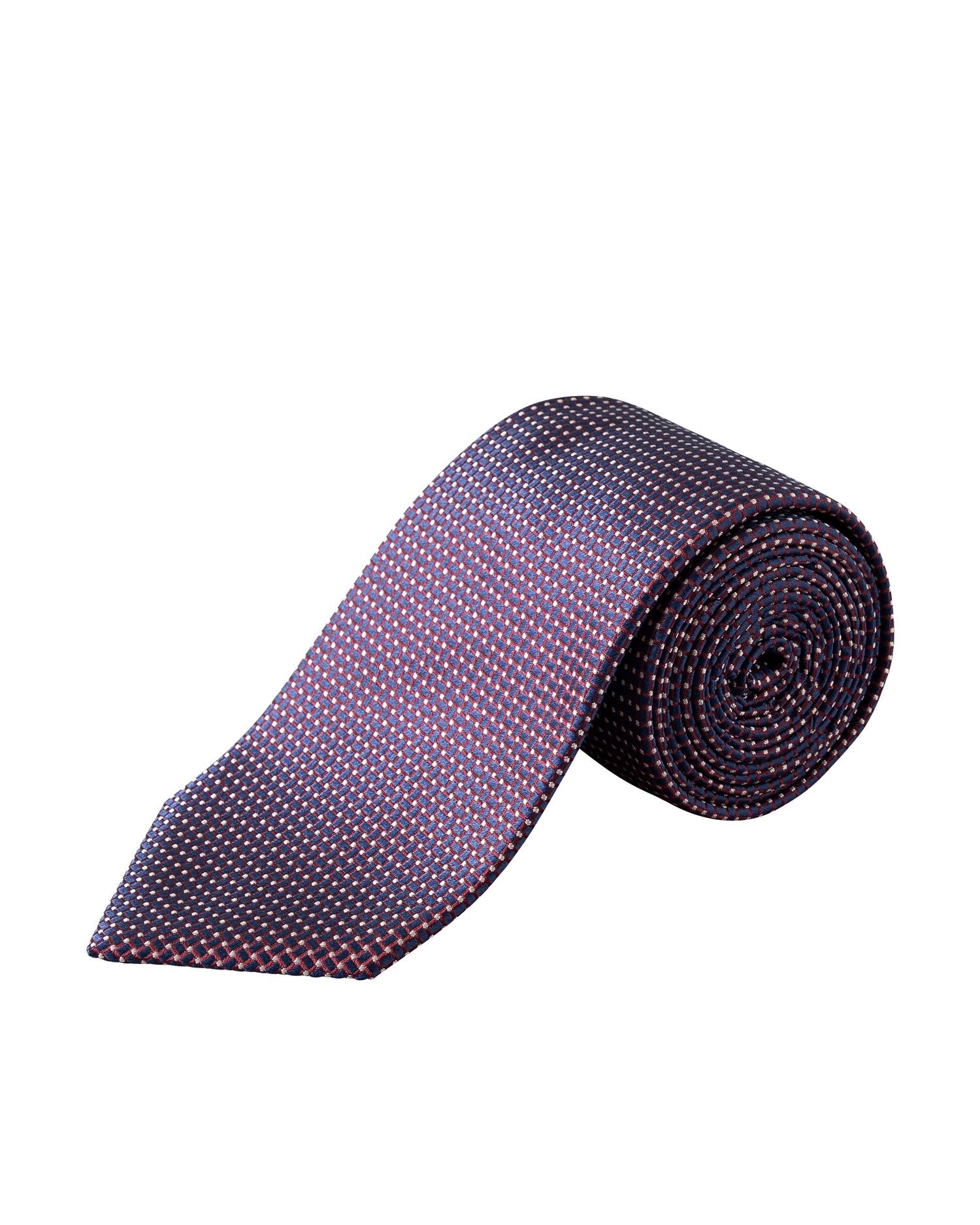 Micro Geometric Woven Silk Tie