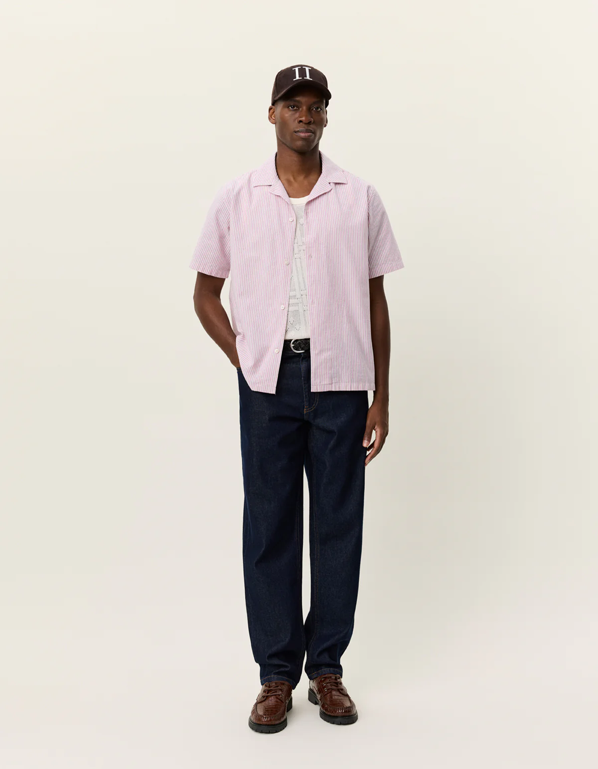 Lukas Stripe Cotton Linen SS Shirt