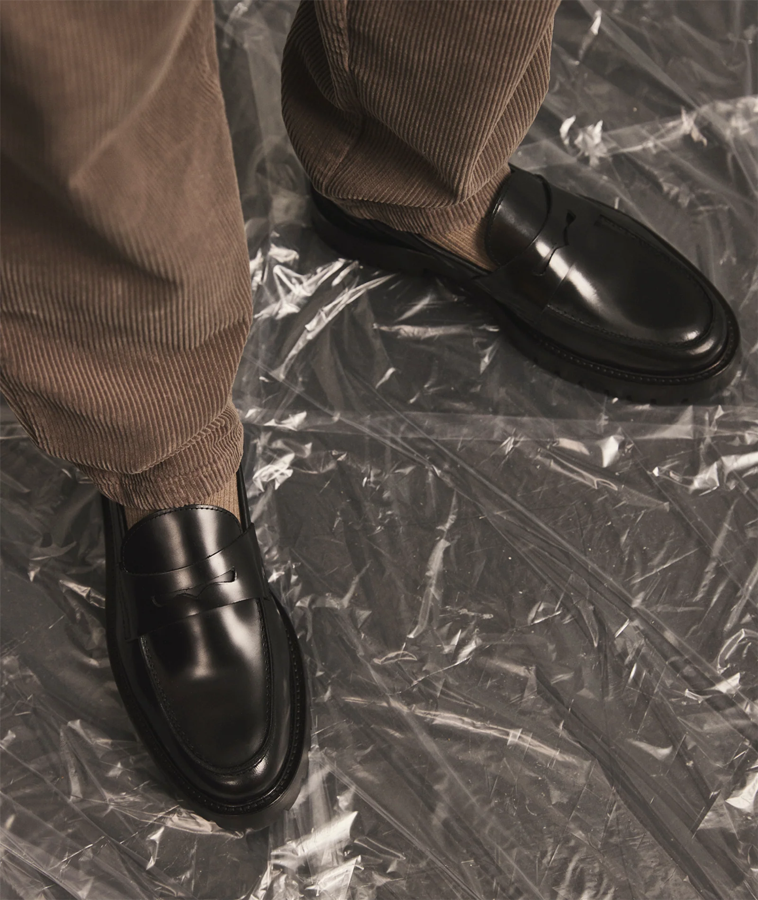 Aaron Penny Loafer - Black Polido