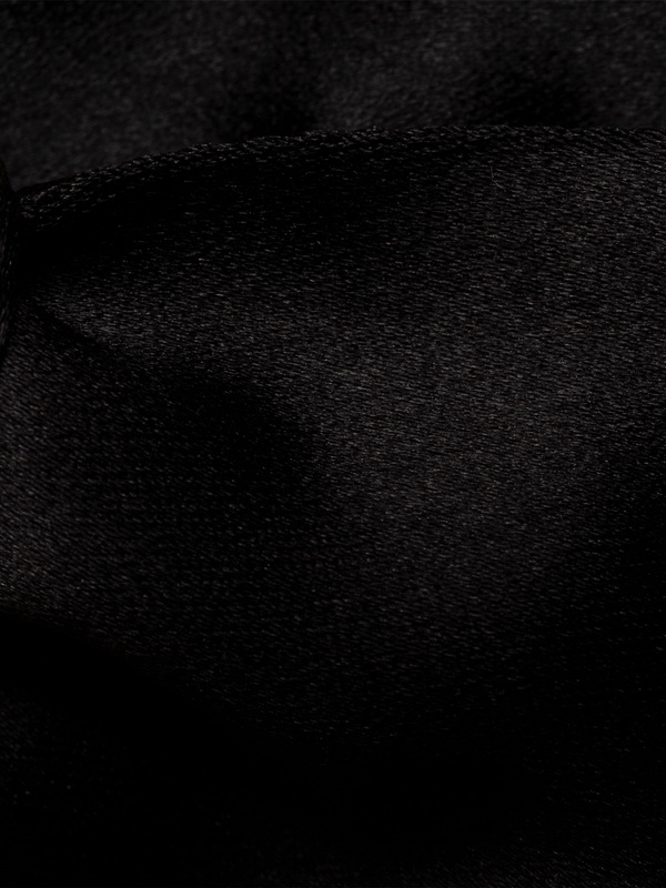 Black Silk Bow Tie – Self Tied