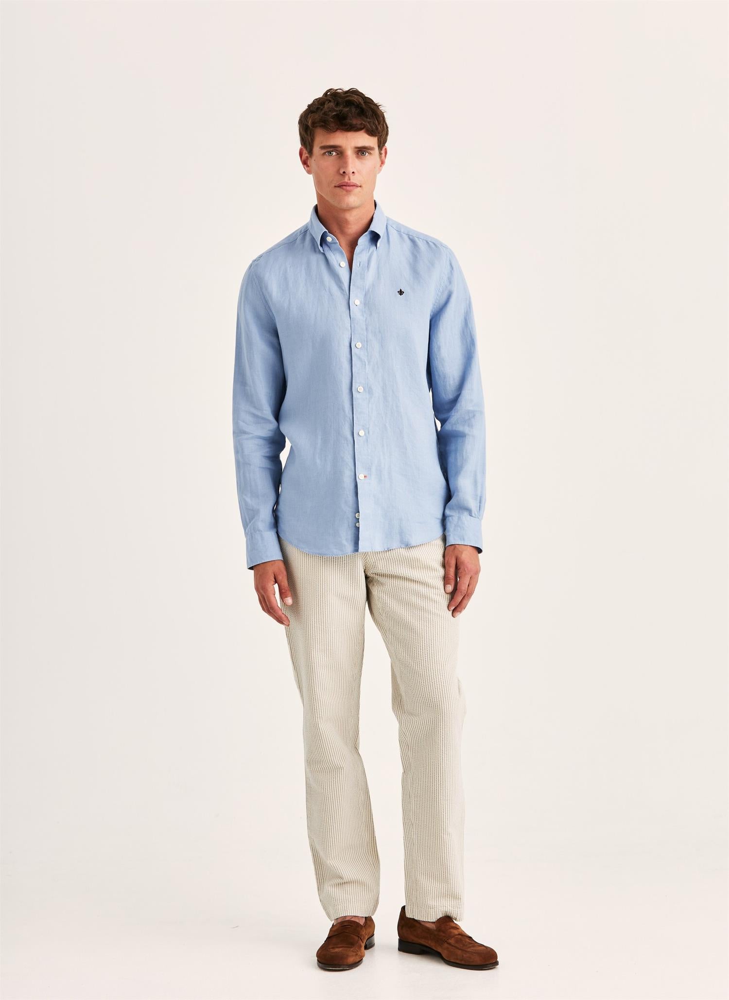 Douglas Linen Shirt-Classic Fit