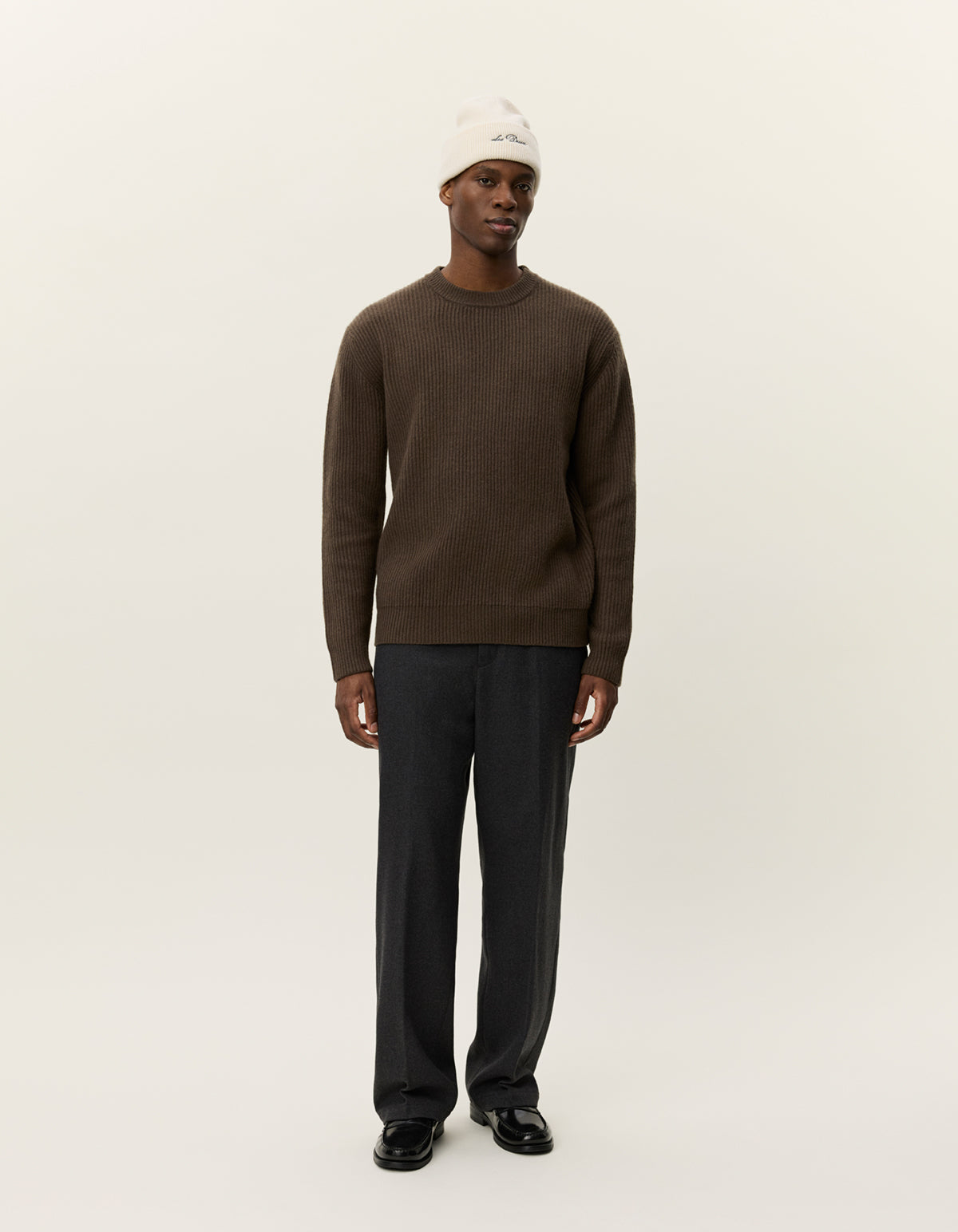 Eddie Wool Rib Crewneck Knit