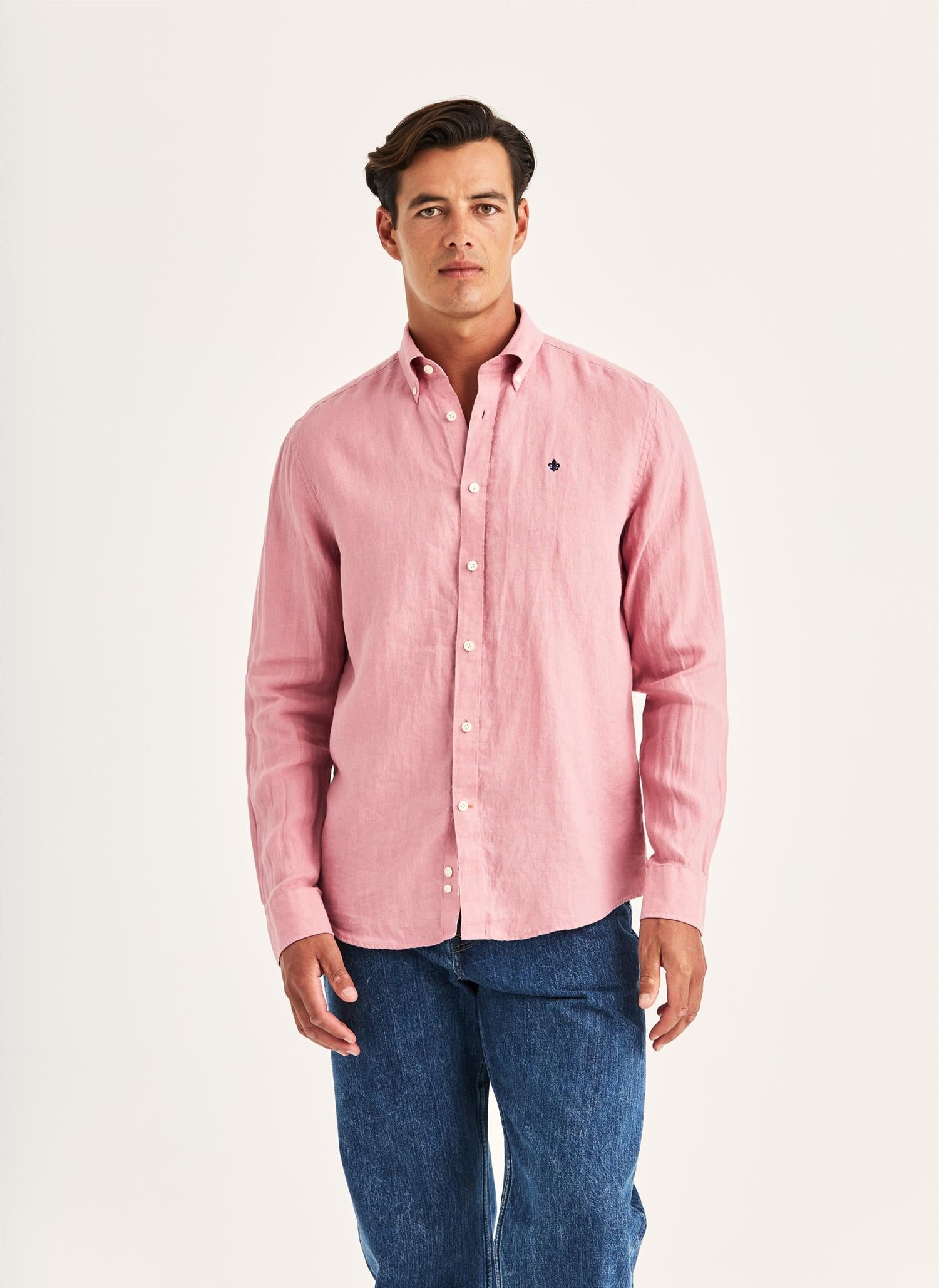 Douglas Linen Shirt-Classic Fit