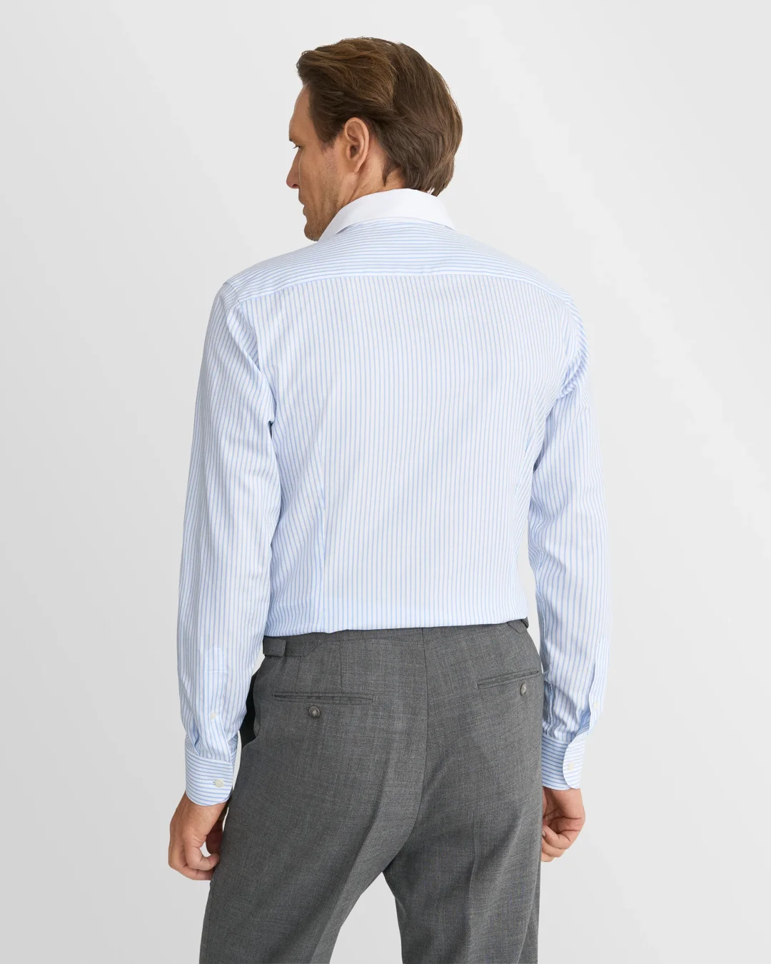 Light blue Striped Signature Oxford Shirt