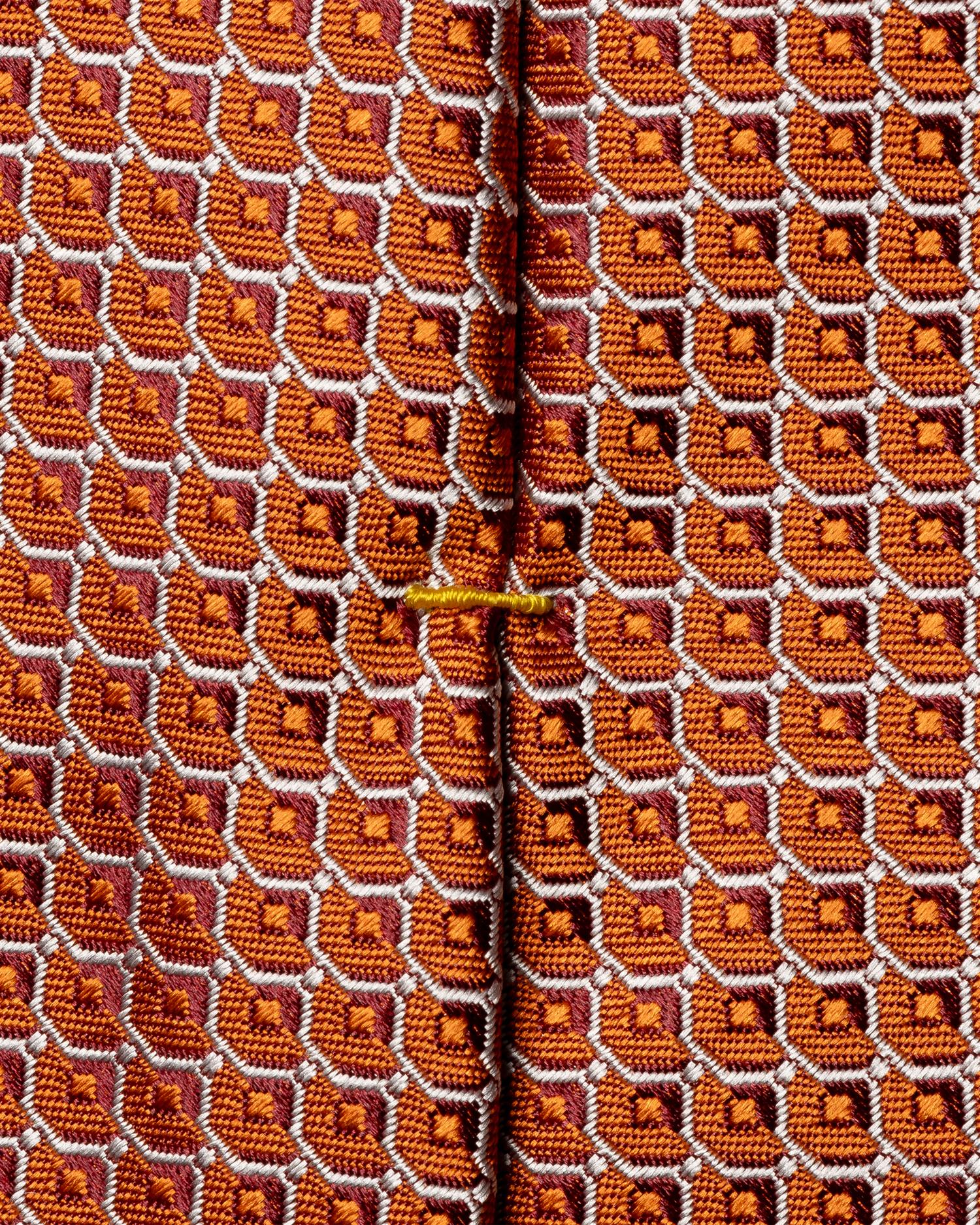 Geometric Woven Silk Tie
