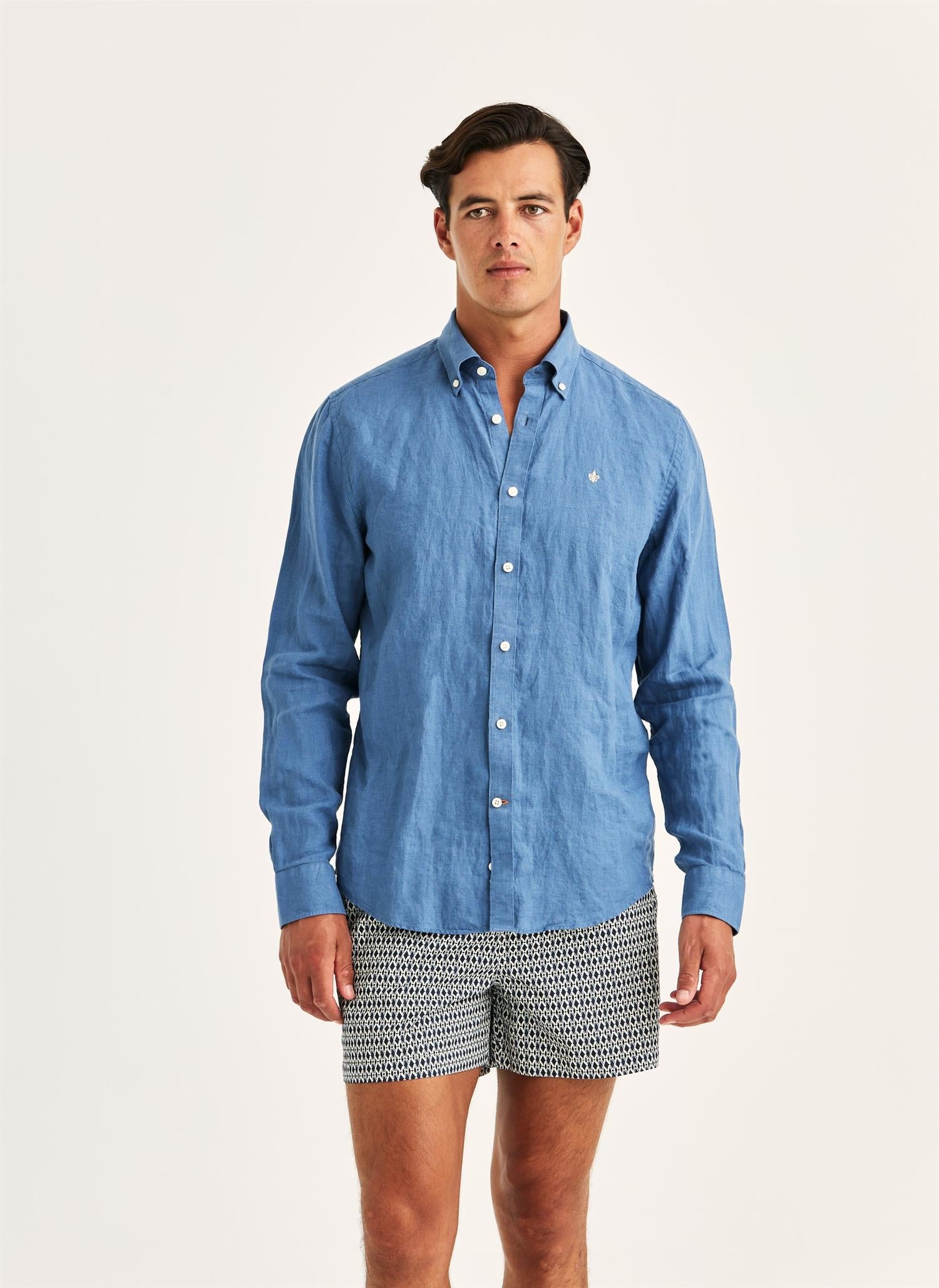 Douglas Linen Shirt-Classic Fit