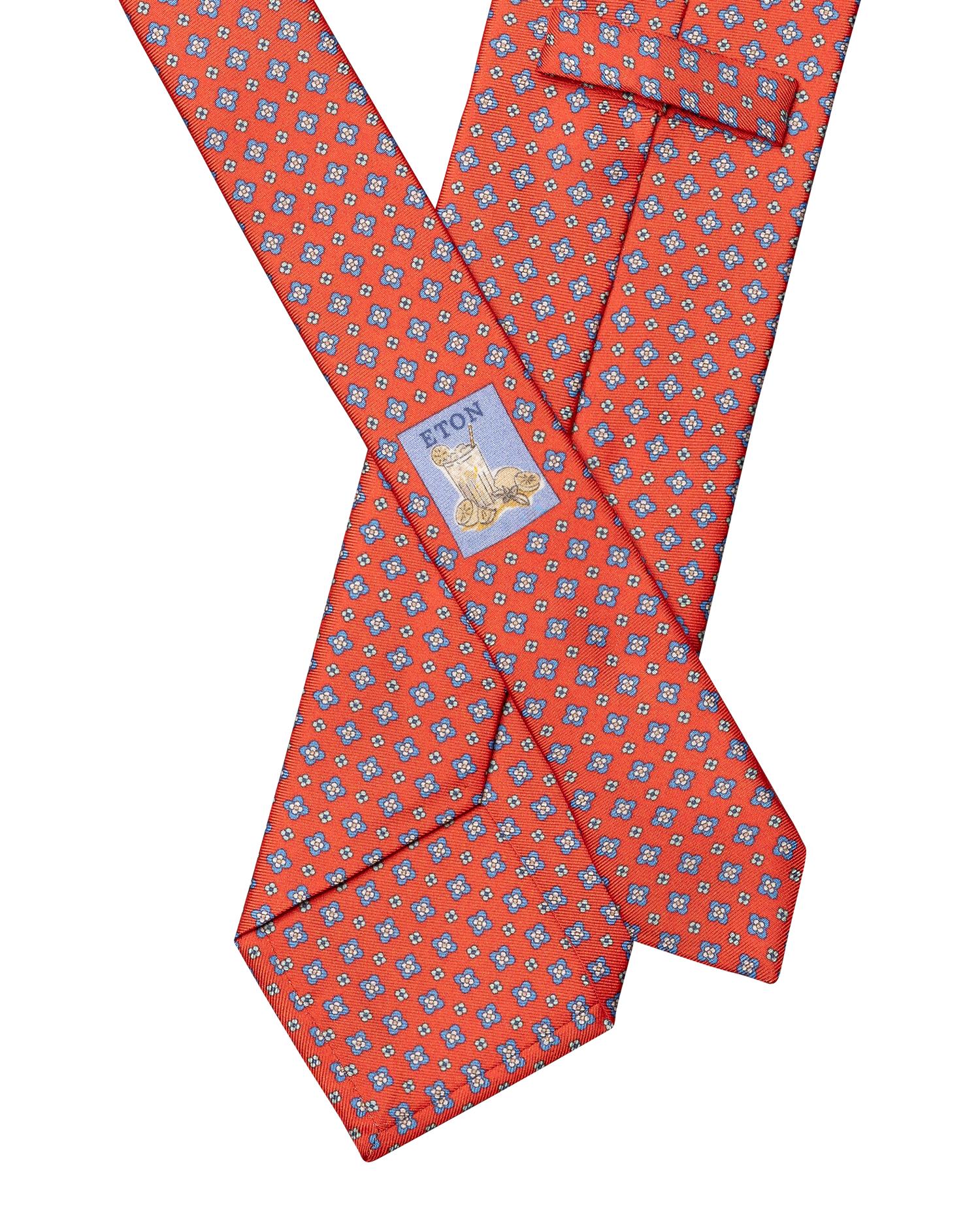 Floral Print Silk Tie