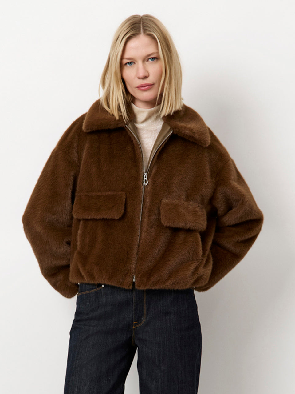 Dante6 Entity faux fur bomber jacket