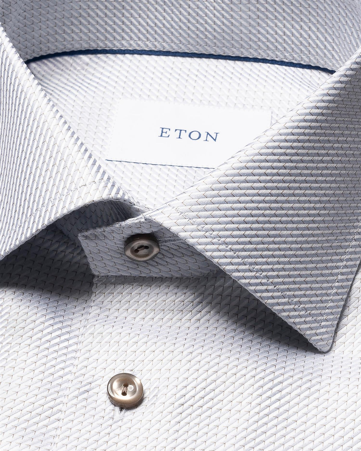 Mid grey Micro Check King Twill Shirt