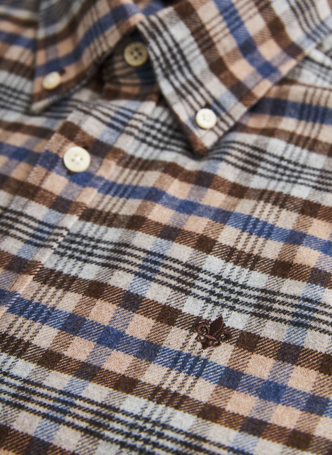 Flannel Check Shirt-Slim Fit
