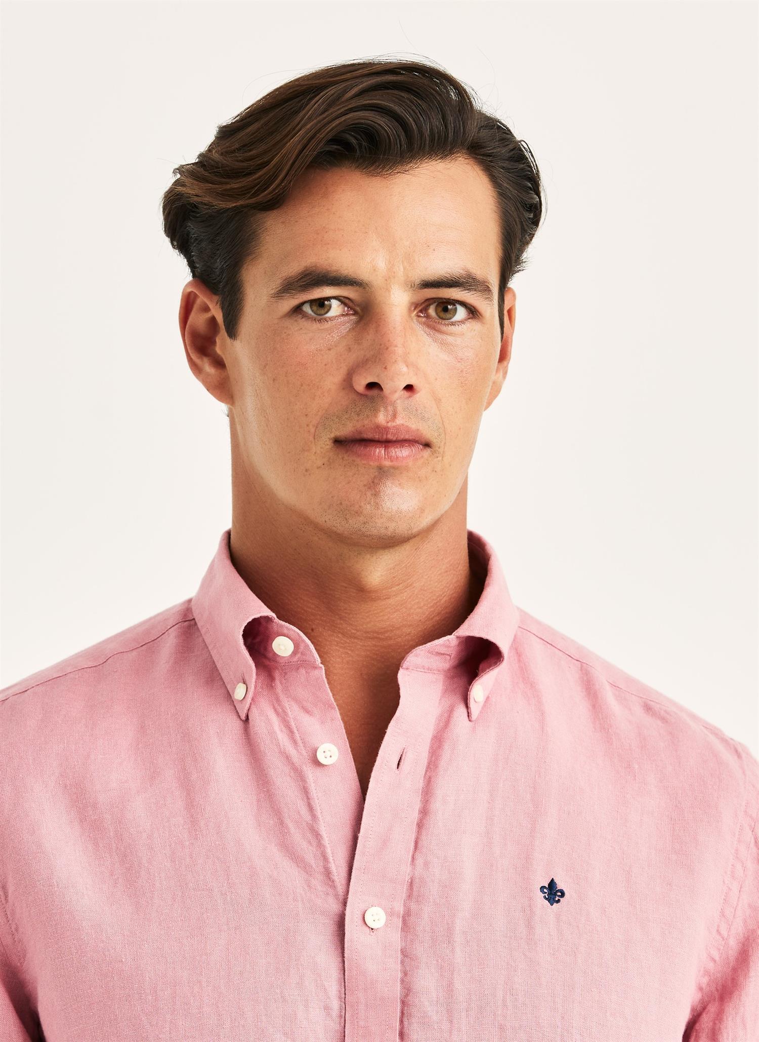 Douglas Linen Shirt-Classic Fit
