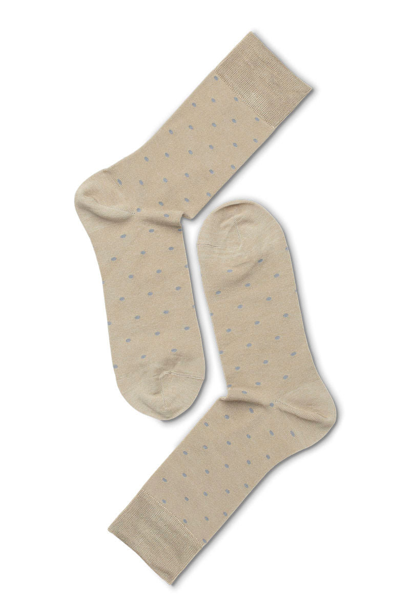 ETON BAMBOO DOTS Beige/Light Grey Melange One Size