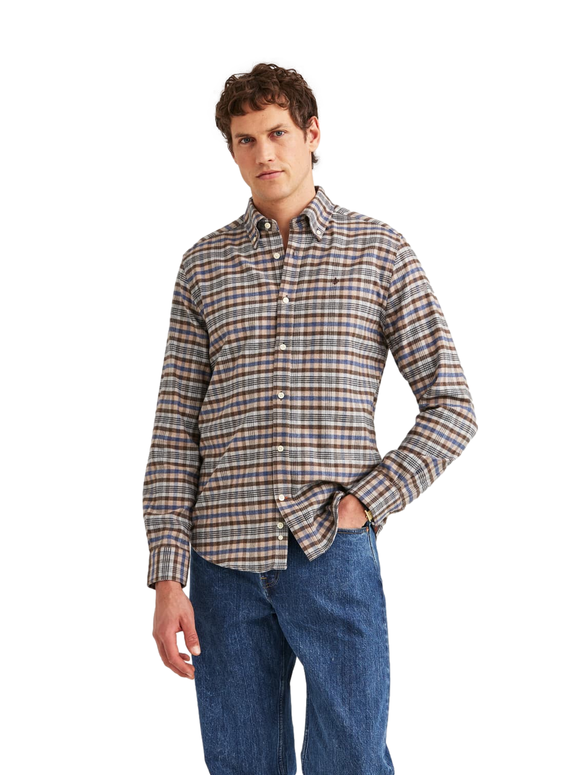 Flannel Check Shirt-Slim Fit