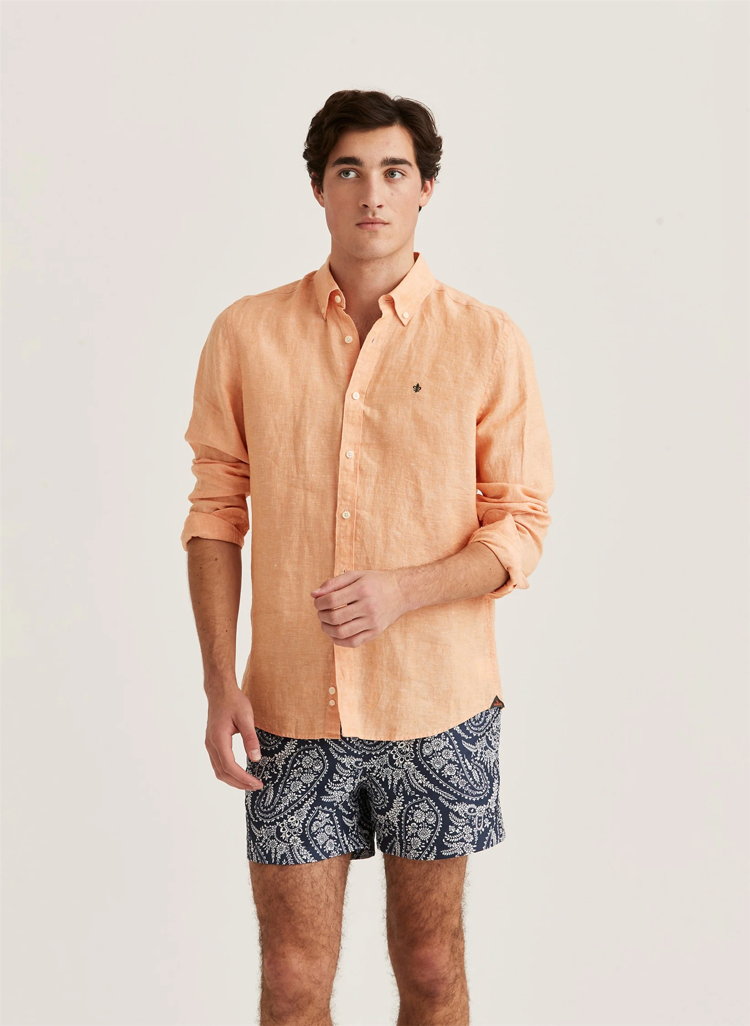 Douglas BD Linen Shirt LS