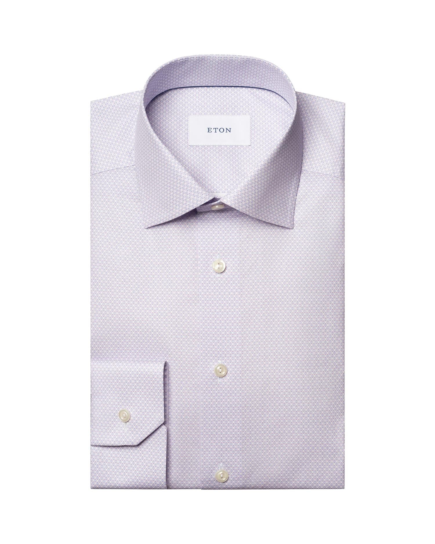 Contemporary Geometric Signature Twill Shirt