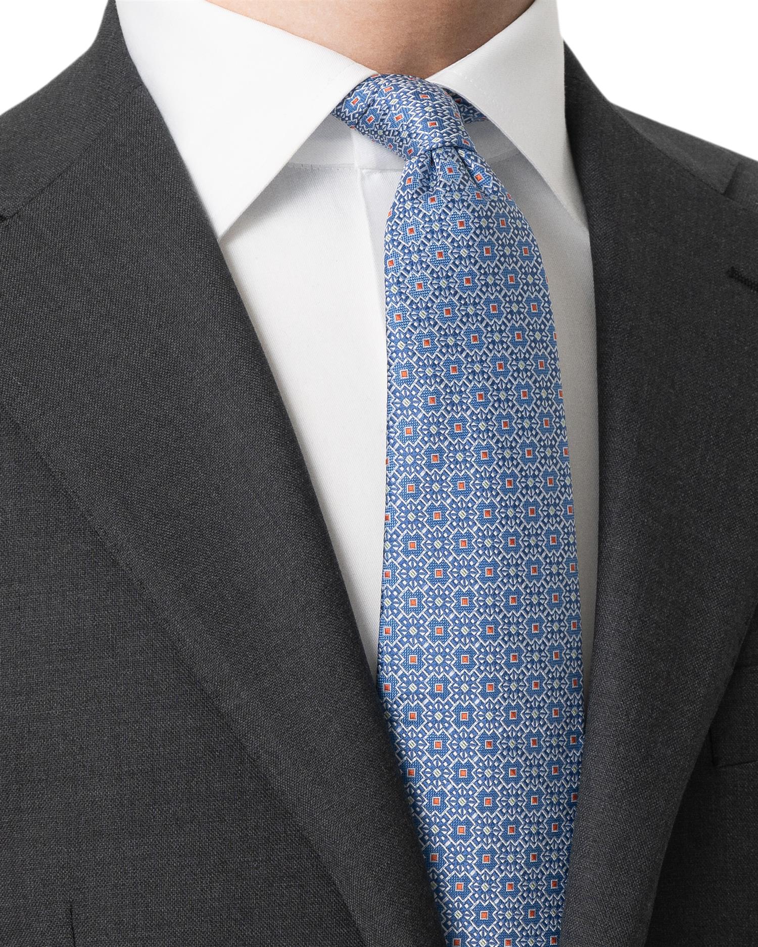 Medallion Woven Silk Tie
