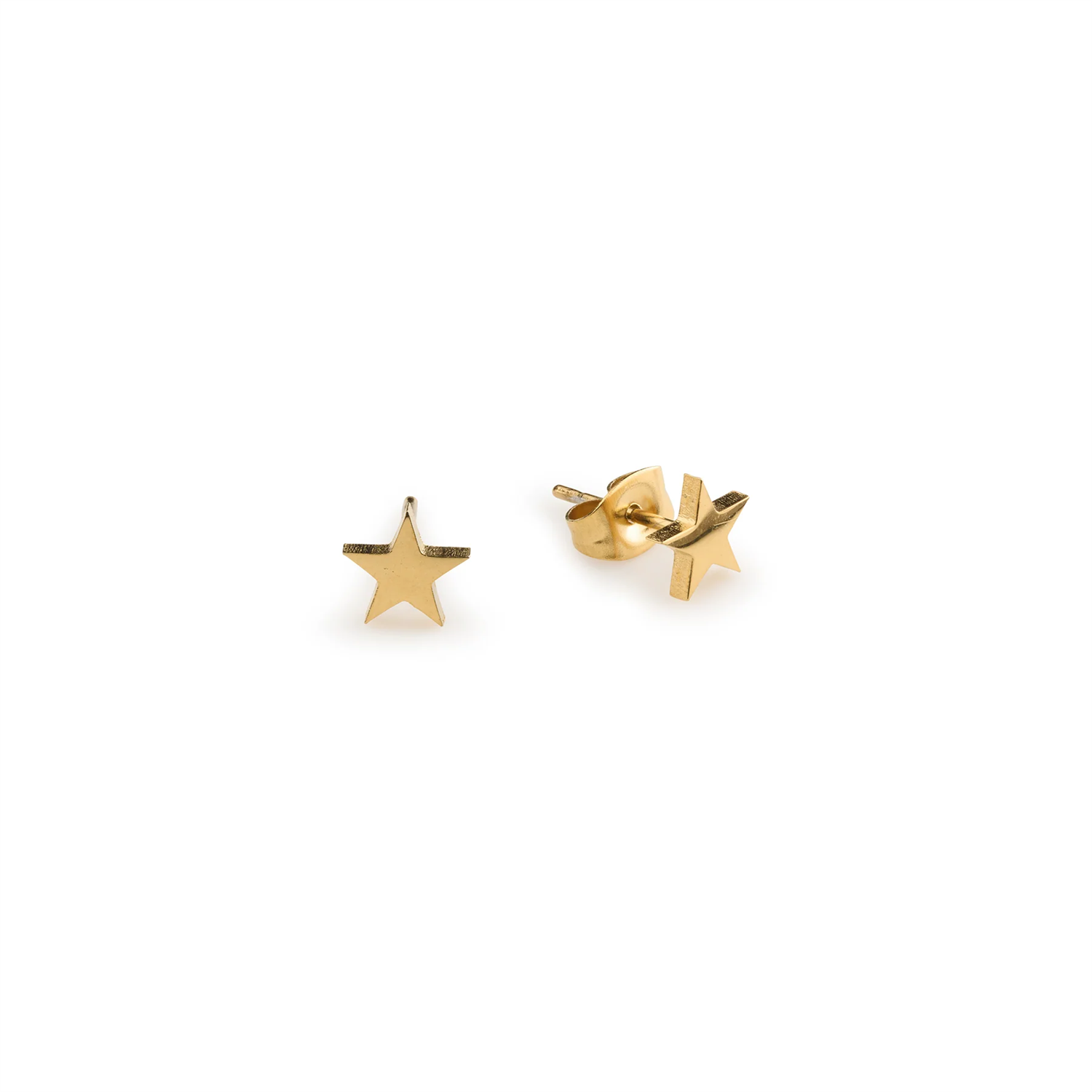 Grace - Star Mini Stud Earrings Stainless Steel - Gold