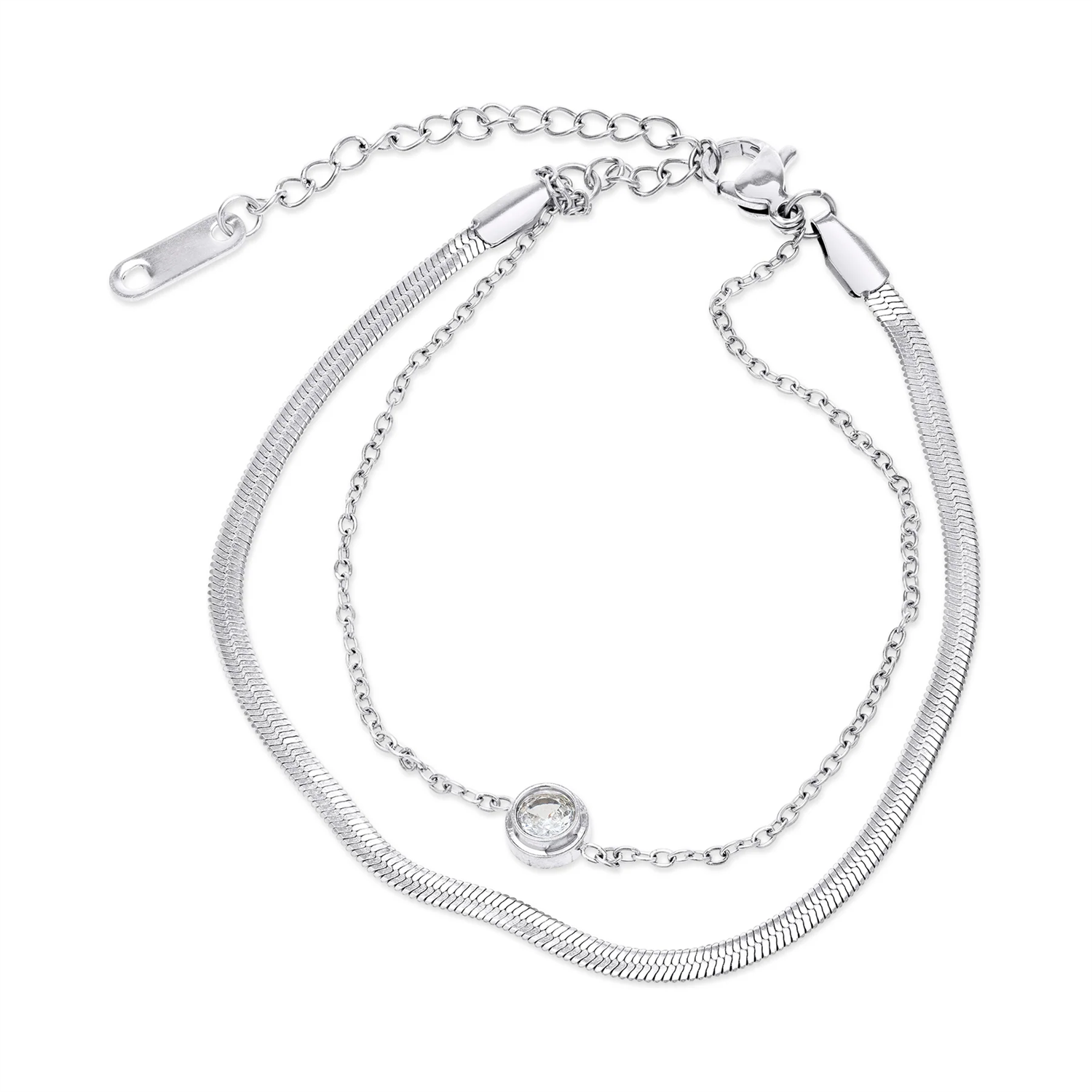 Solvej - Duo Chain Bracelet Stainless Steel