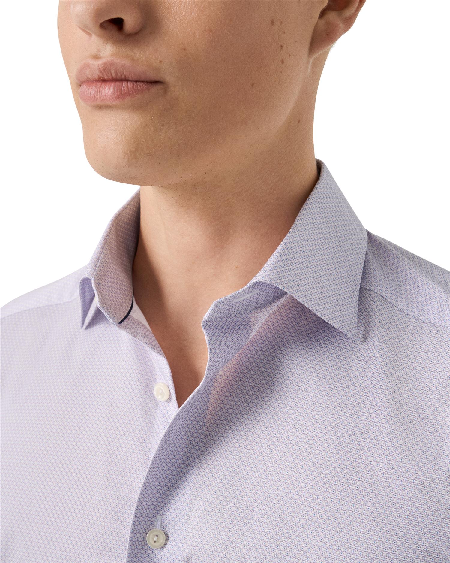 Contemporary Geometric Signature Twill Shirt