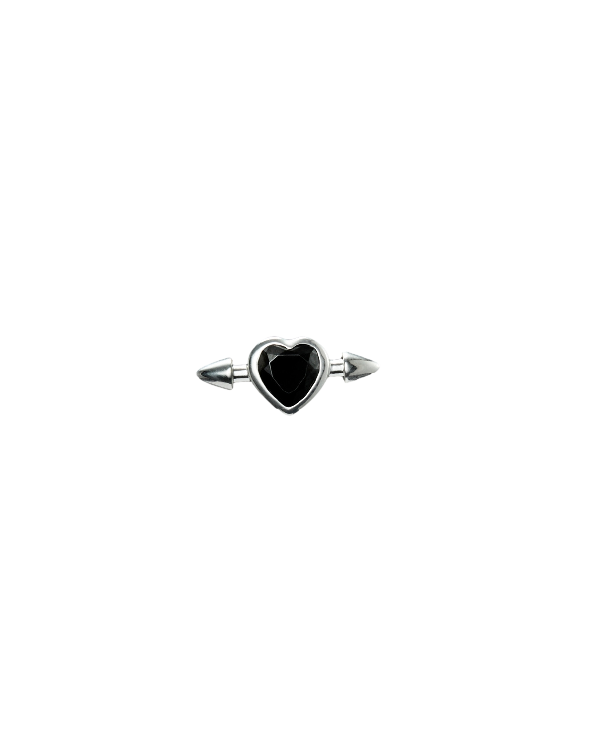 Pierced Heart Ear Stud