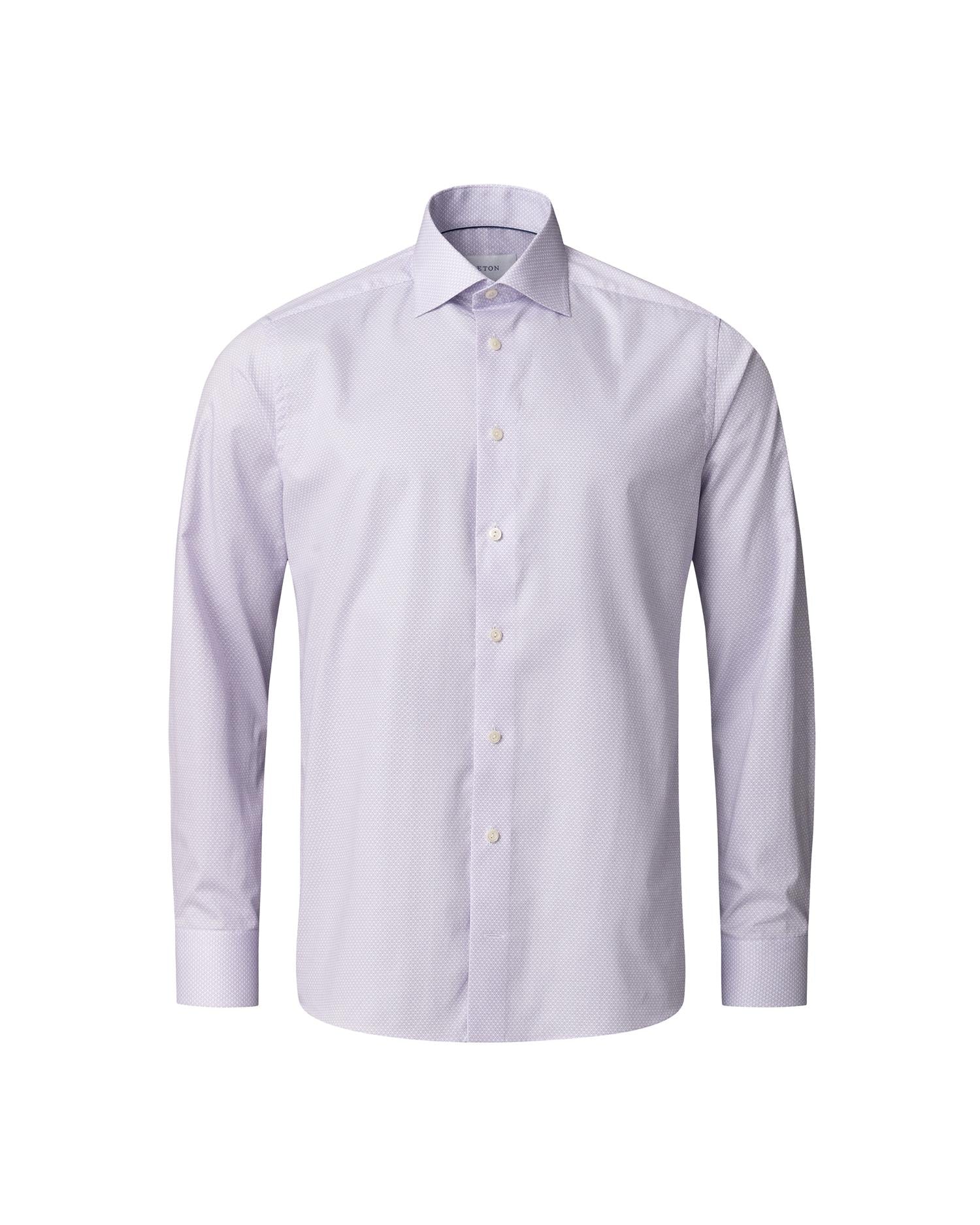 Contemporary Geometric Signature Twill Shirt