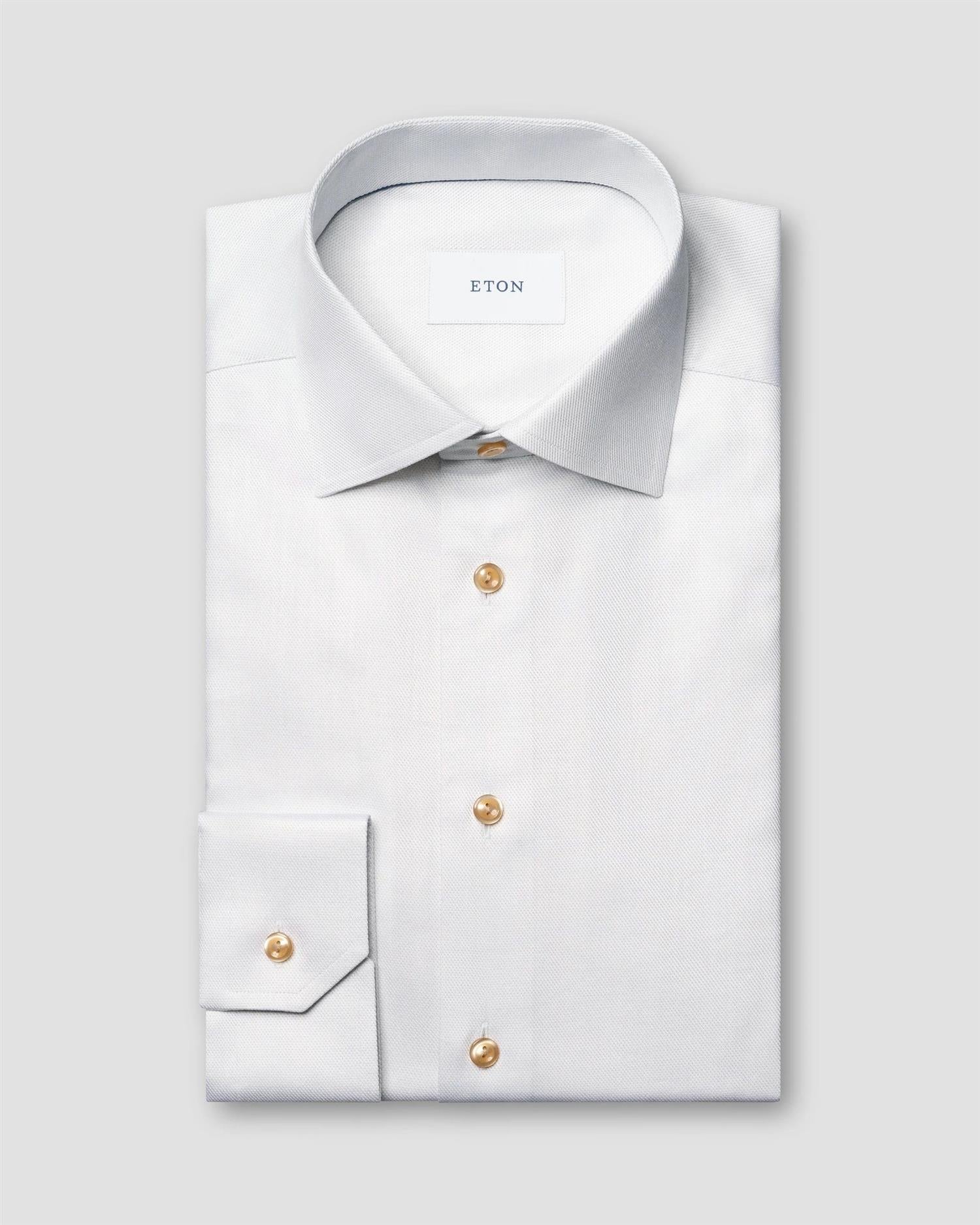 Slim Fit Semi Solid Twill Shirt