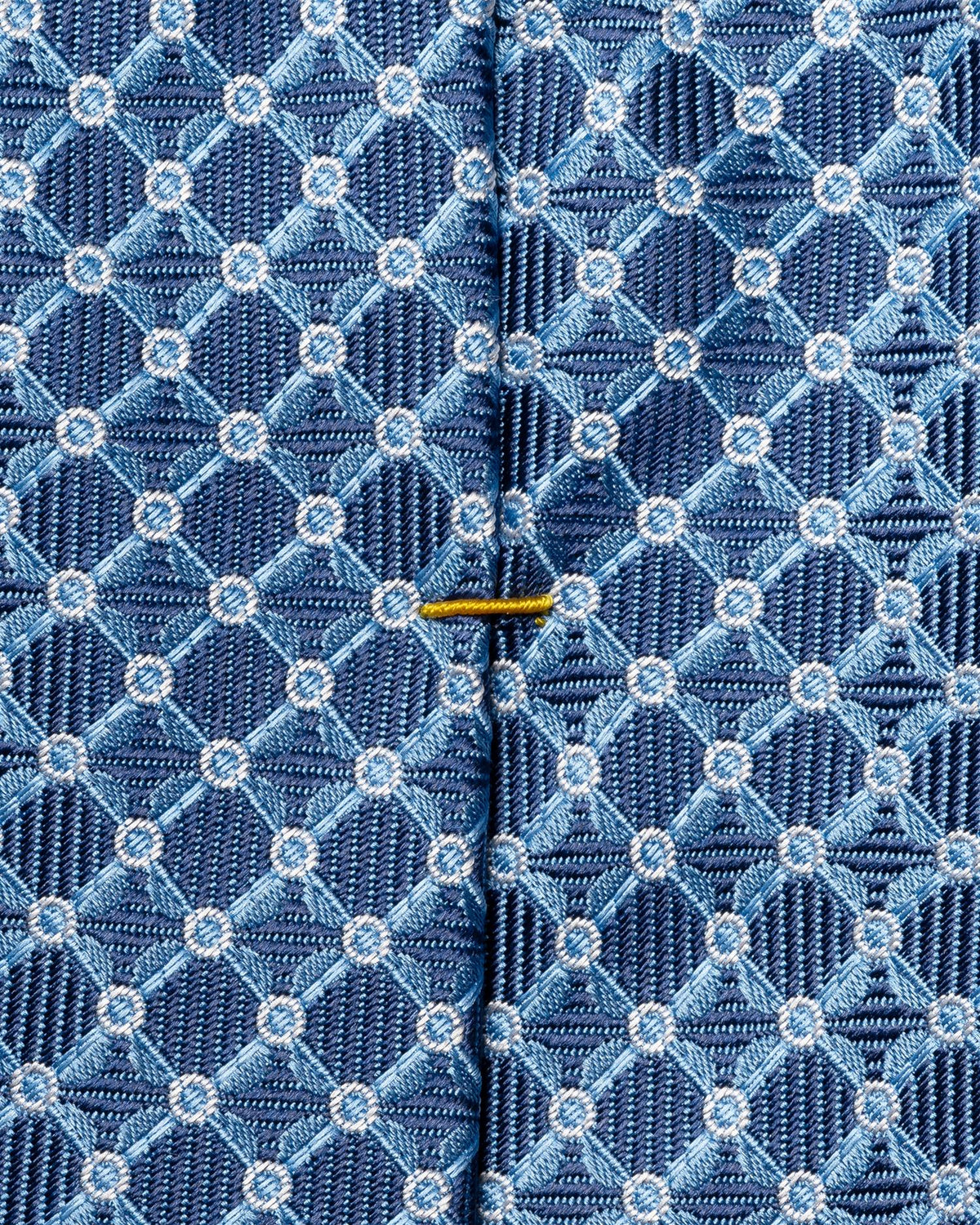 Light blue Geometric Woven Silk Tie