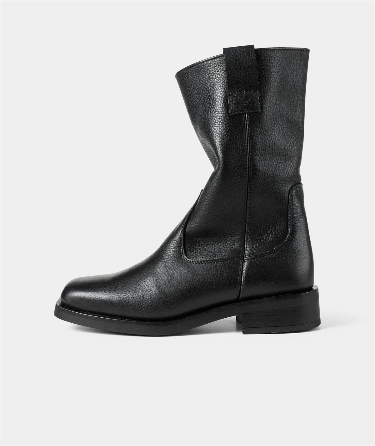 Tali Boot - Black Tumbled Leather