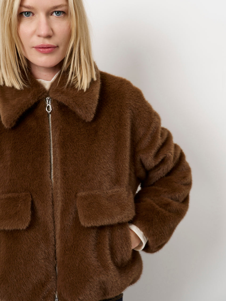 Dante6 Entity faux fur bomber jacket